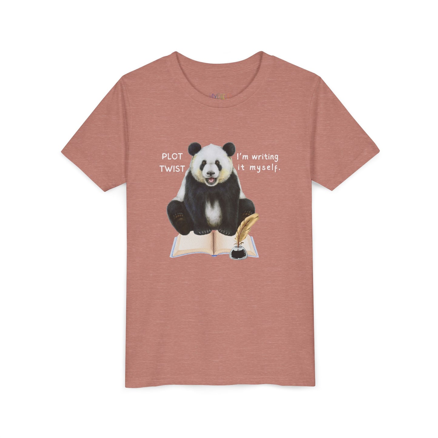 Youth Plot Twist – I’m Writing It Myself Tee – Panda Shirt for Bold Young Creators