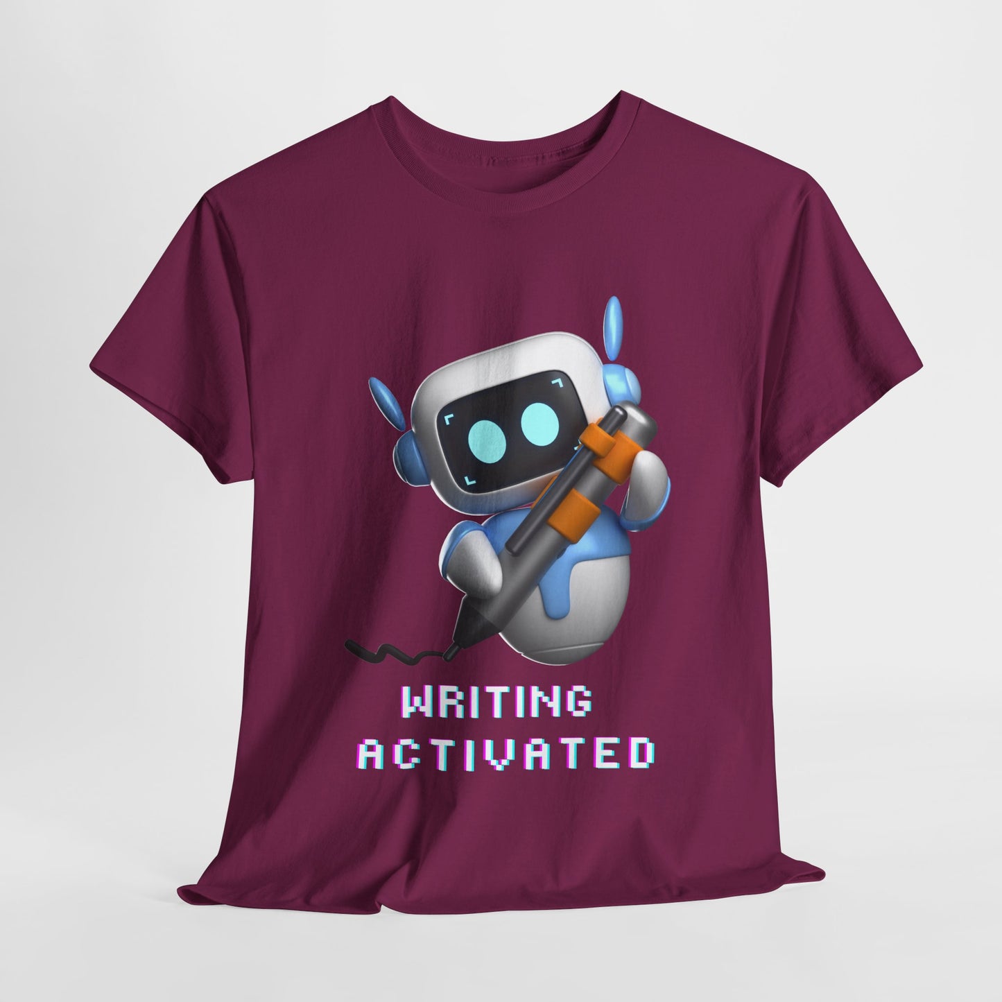 Teen/Adult Unisex Writing Activated Tee – Geeky-Cool Motivation for Story Starters & Scribblers