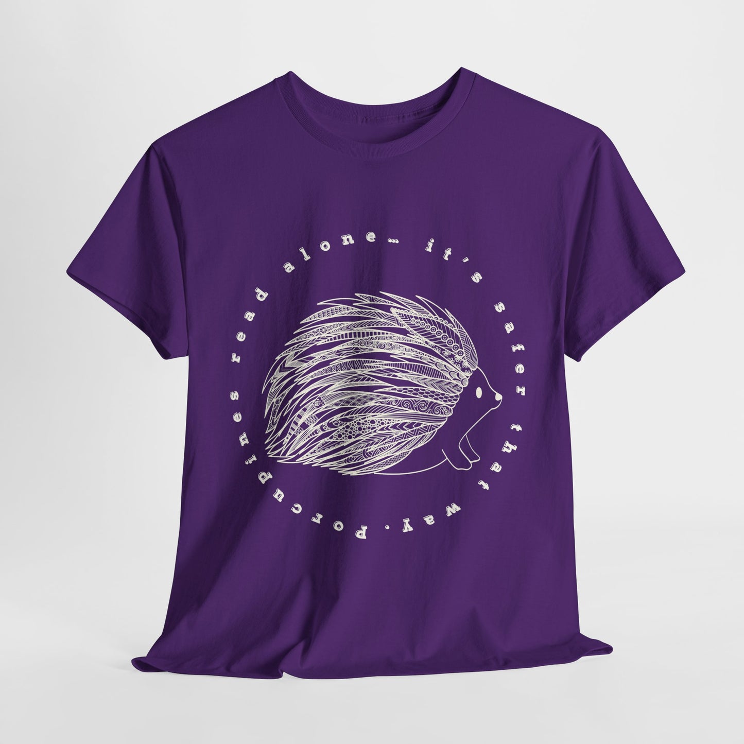 Teen/Adult Unisex β Porcupines Read Alone Tee β Spiky Introvert Humor Shirt