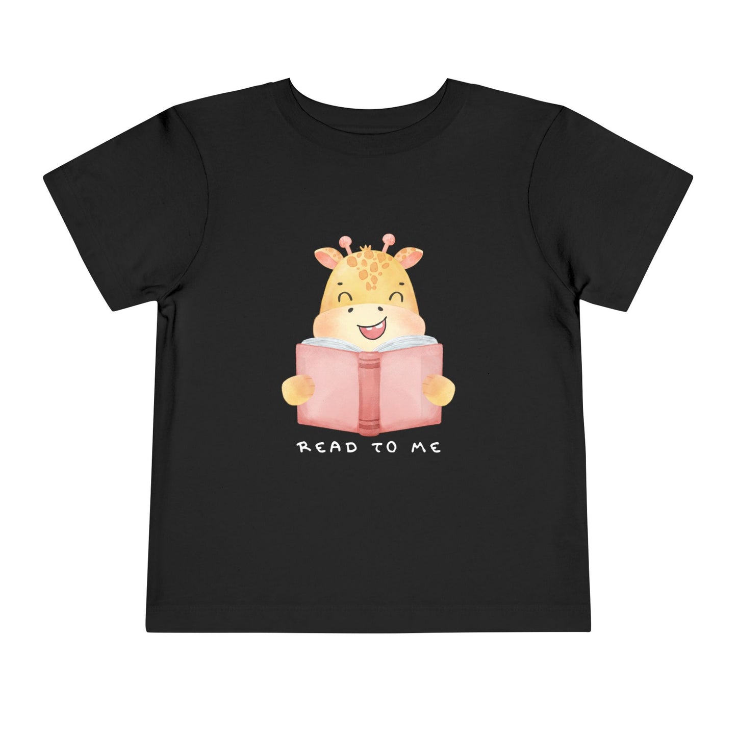 Toddler Read to Me Tee β Sweet Giraffe Storytime Shirt