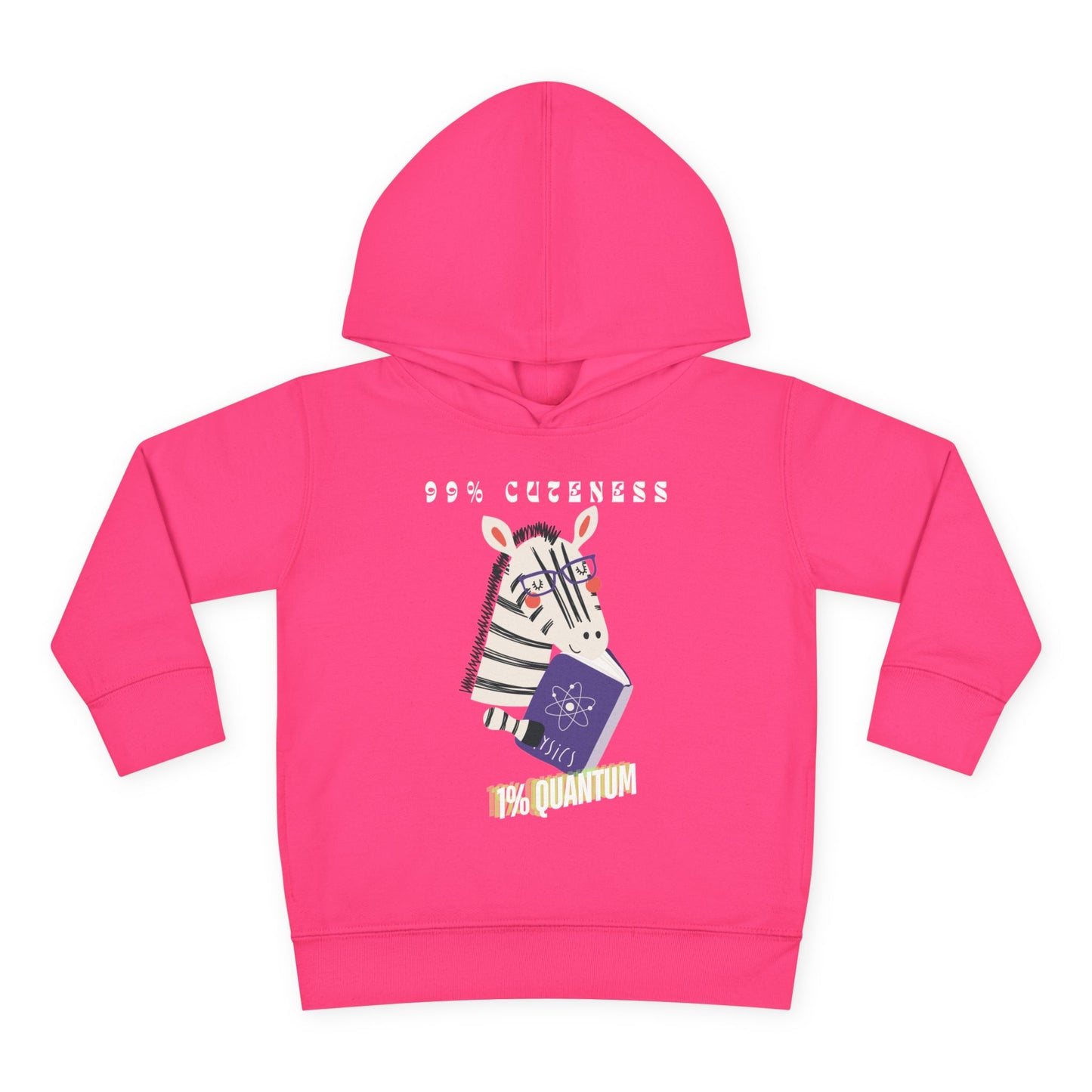 Toddler 99% Cuteness 1% Quantum Hoodie β Smart Zebra Reader Design