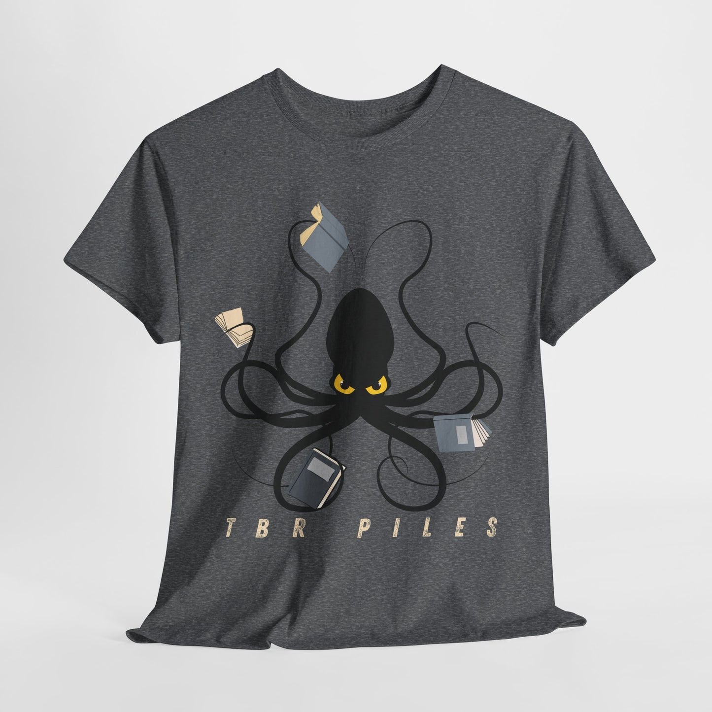 Teen/Adult Unisex “TBR Piles” Tee – Eight Arms, Still Not Enough