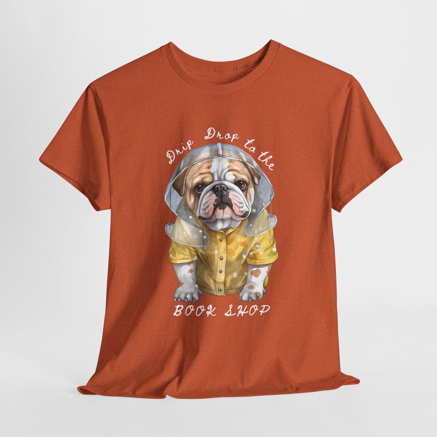 Teen/Adult Unisex Drip Drop to the Book Shop Tee – Puddle-Proof & Page-Ready