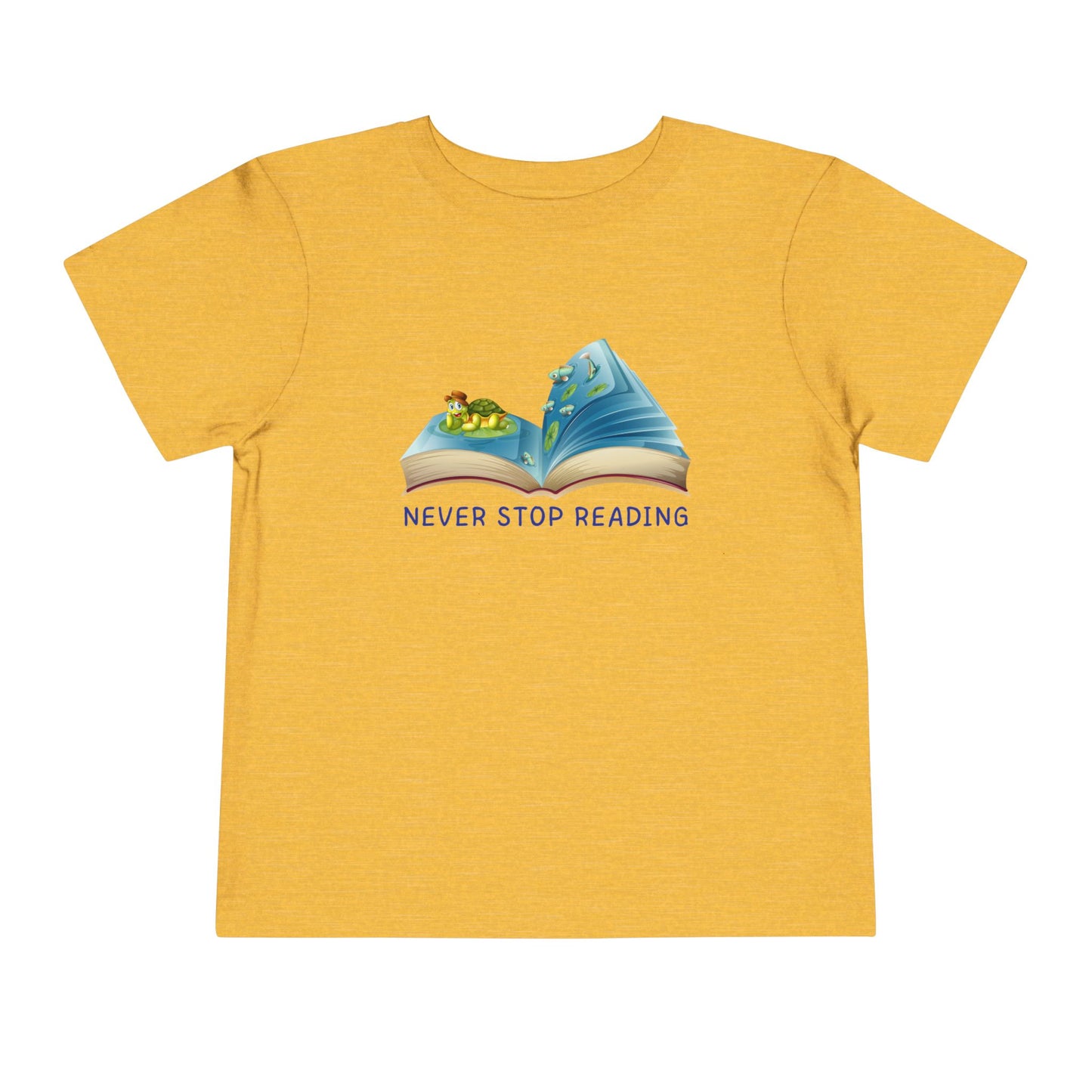 Toddler Never Stop Reading Tee β Bookworm-Inspired Shirt for Little Readers