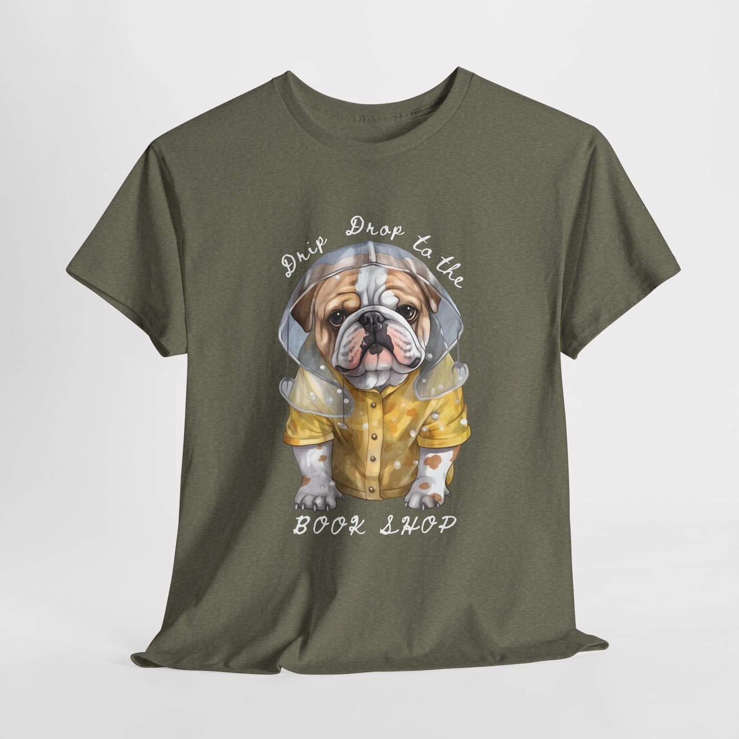 Teen/Adult Unisex Drip Drop to the Book Shop Tee – Puddle-Proof & Page-Ready