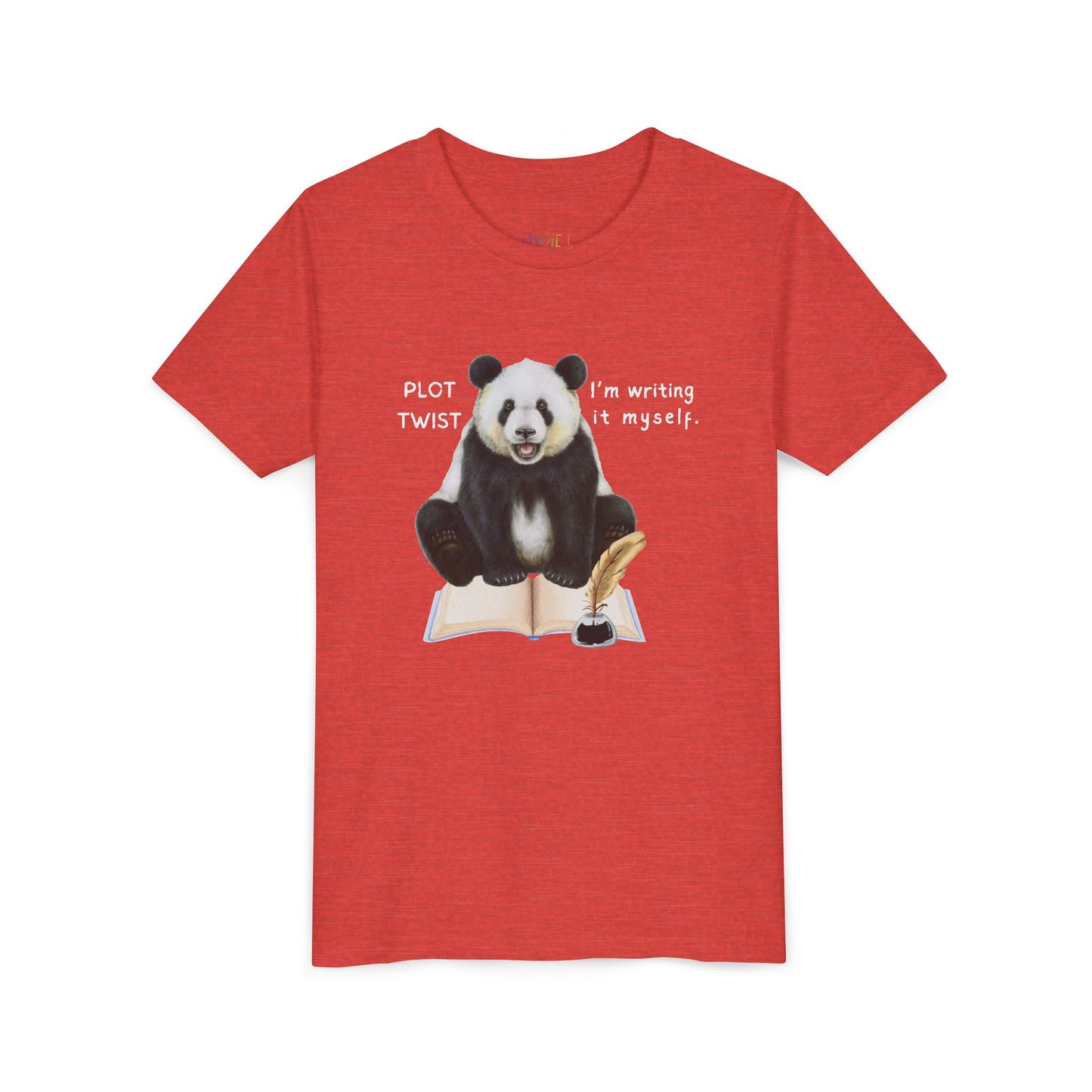 Youth Plot Twist – I’m Writing It Myself Tee – Panda Shirt for Bold Young Creators