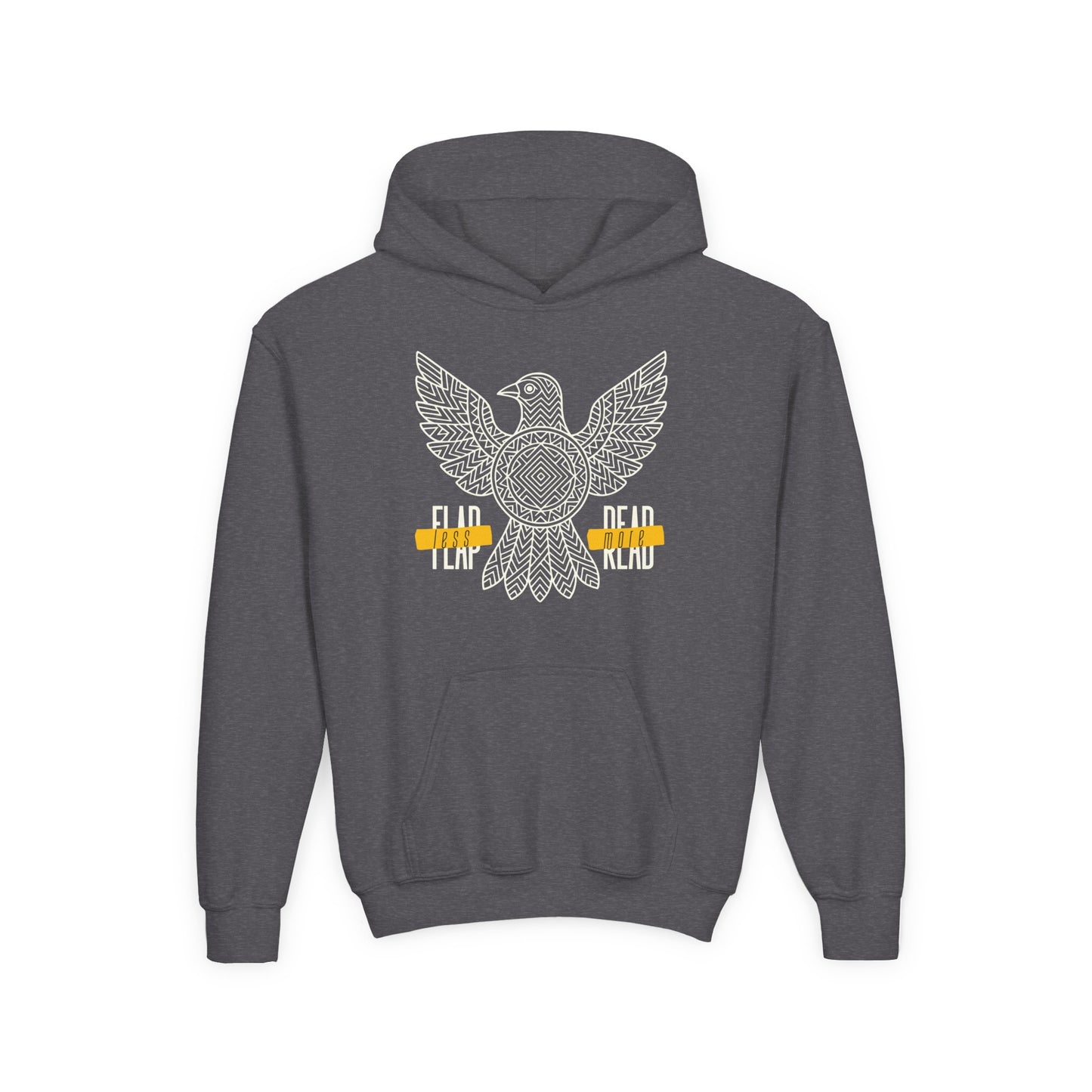 Youth Flap Less, Read More Hoodie β Soar Through Stories!