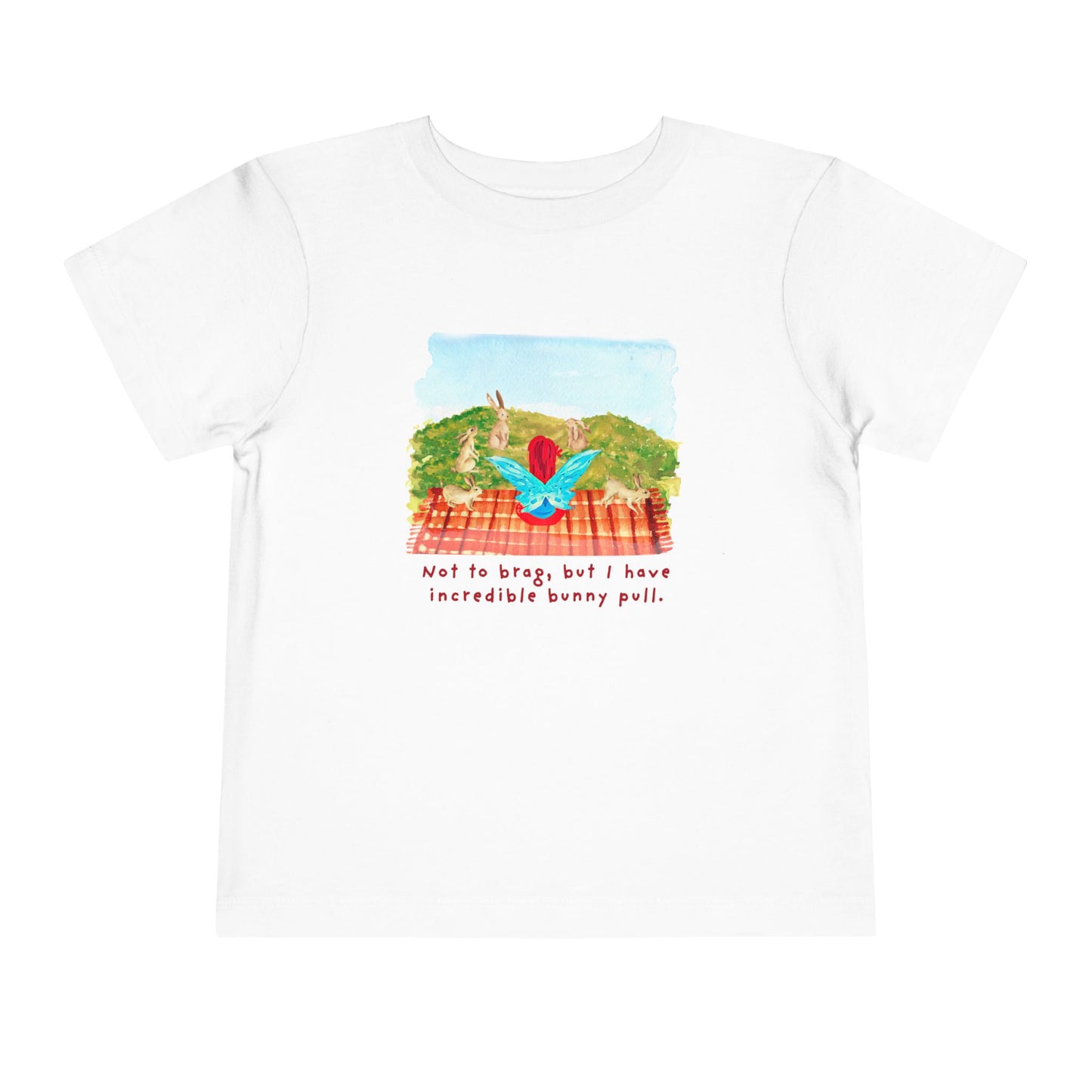 Toddler Bunny Pull Tee – Mei-Mei Funny Spring Shirt for Animal-Loving Kids