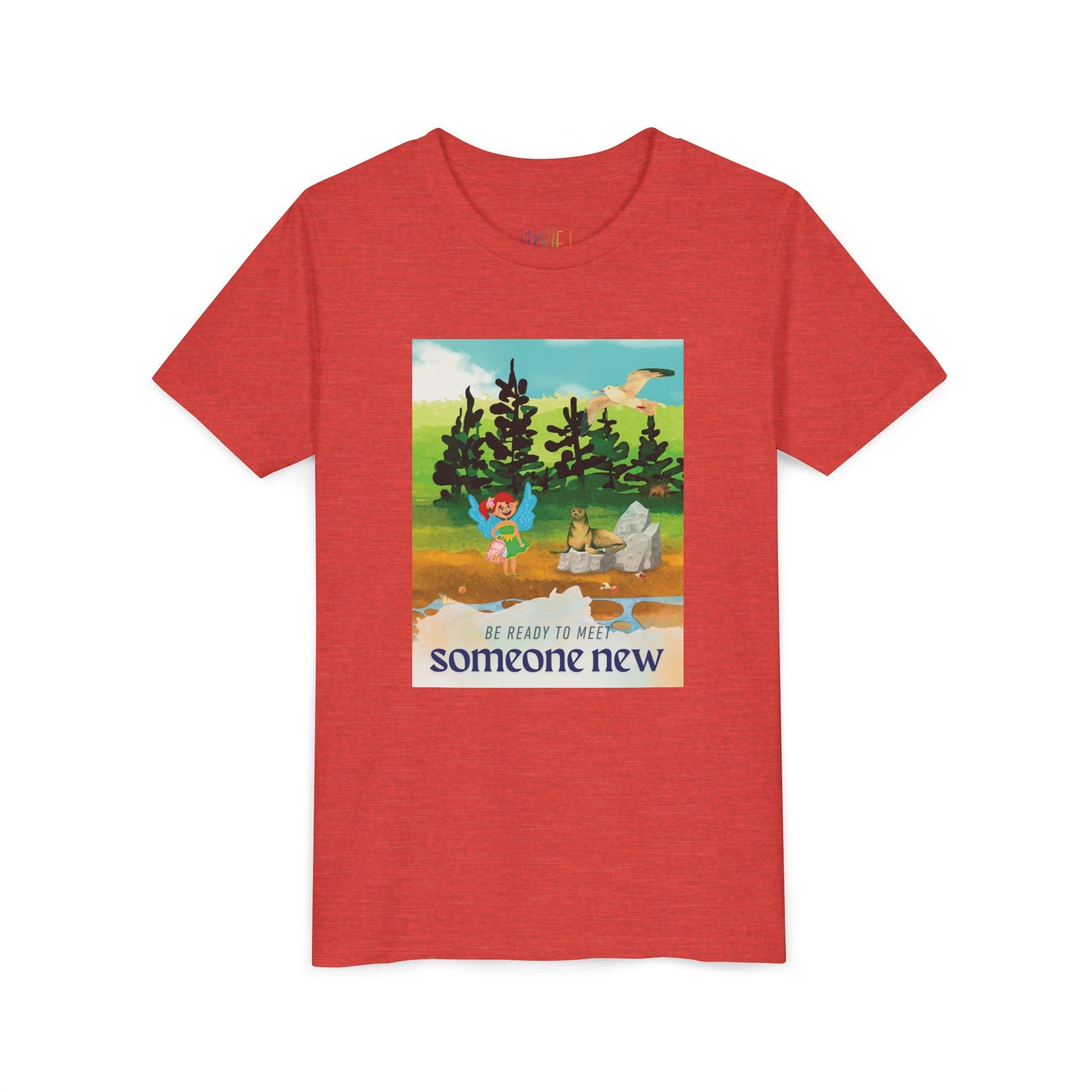Youth Be Ready to Meet Someone New Tee – Fairy Forest Shirt for Curious Kids