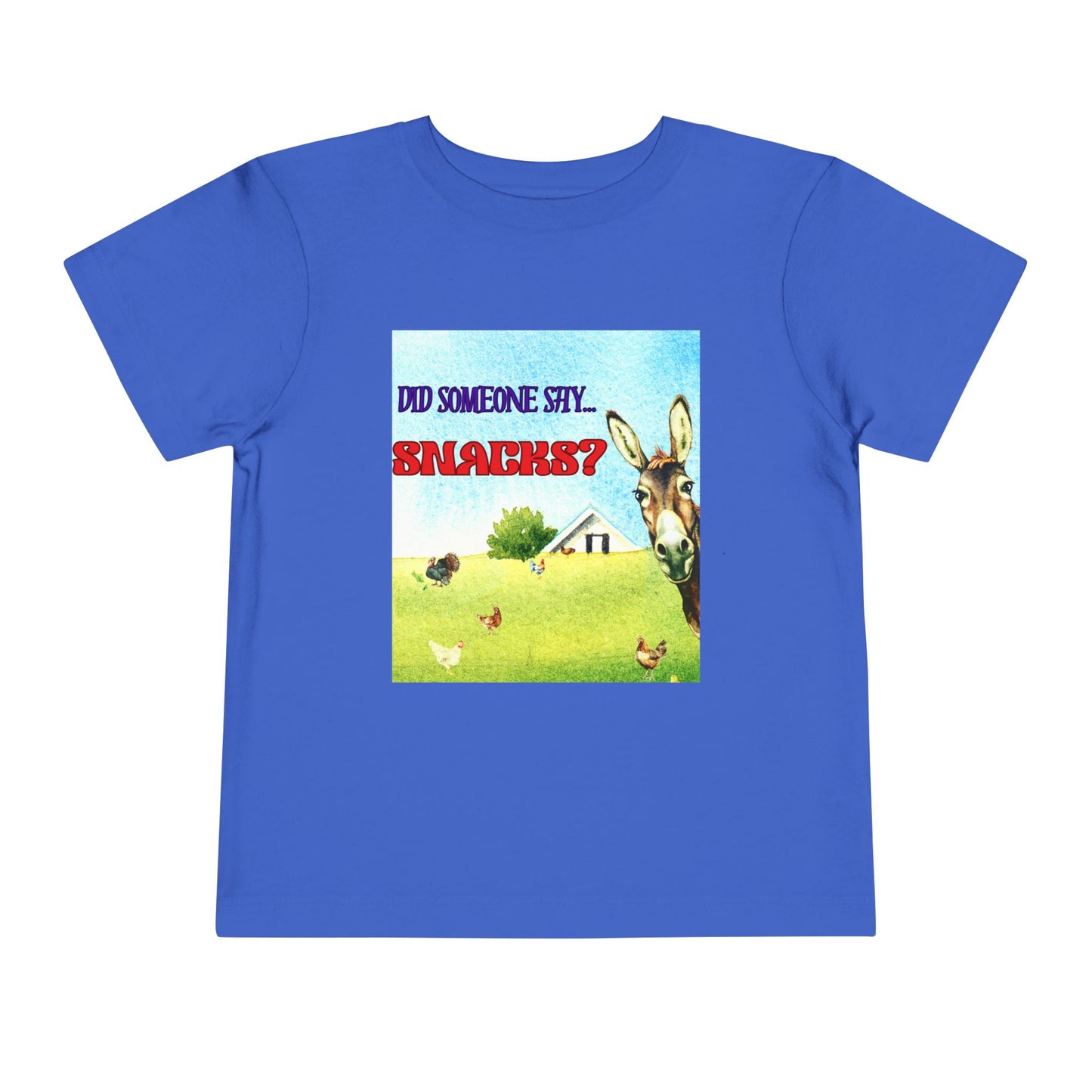 Toddler Did Someone Say Snacks? Tee β Donkey Dell Funny Shirt for Little Snack Lovers