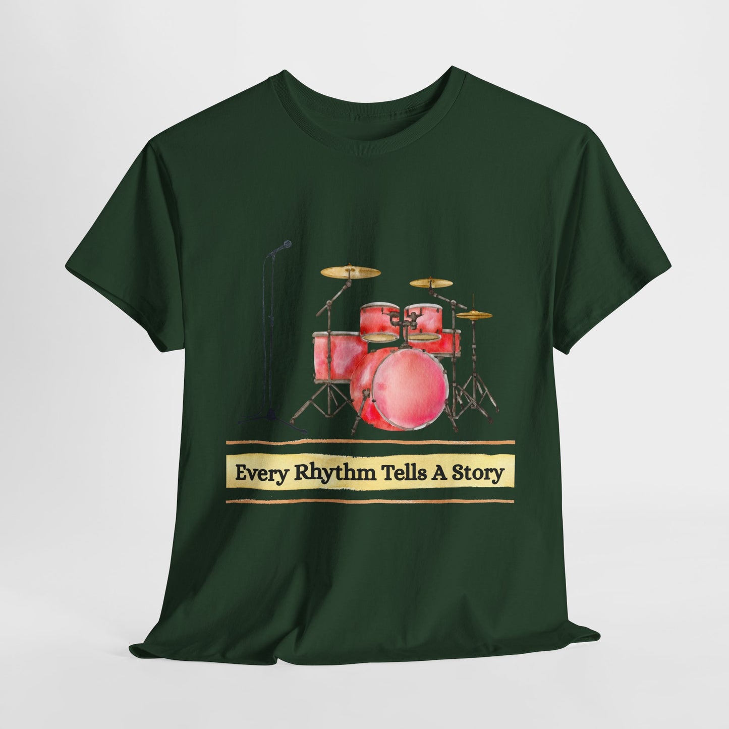 Teen/Adult Unisex Every Rhythm Tells a Story Tee – For Readers, Writers & Rockers Alike