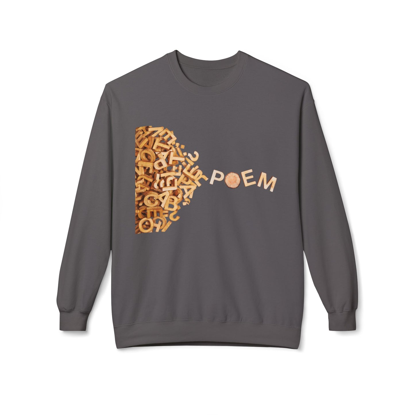 Teen/Adult Unisex POEM Sweatshirt β Creative Word Art Design for Writers and Dreamers