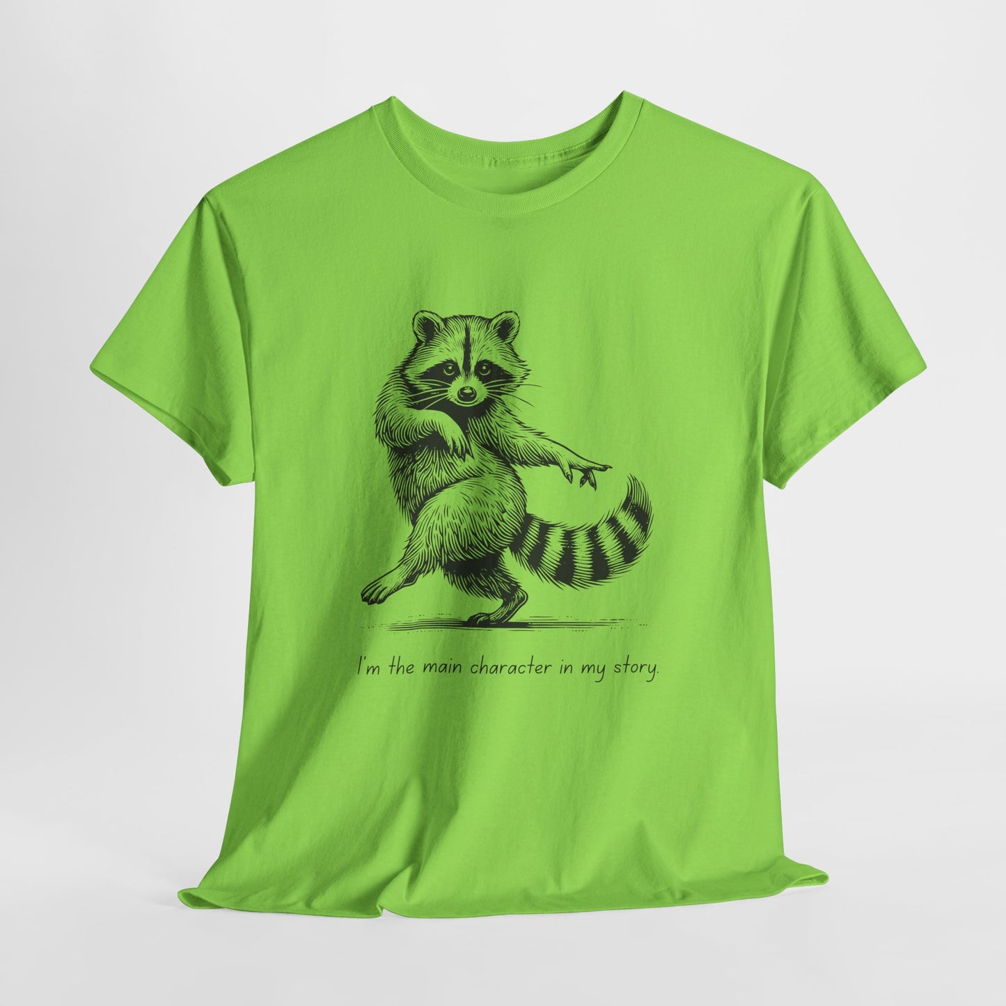 Teen/Adult Unisex Main Character Raccoon Tee – Starring: Me