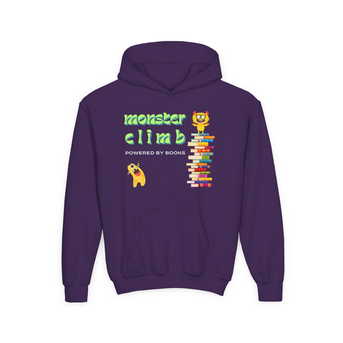 Youth Monster Climb Hoodie – Powered by Books!