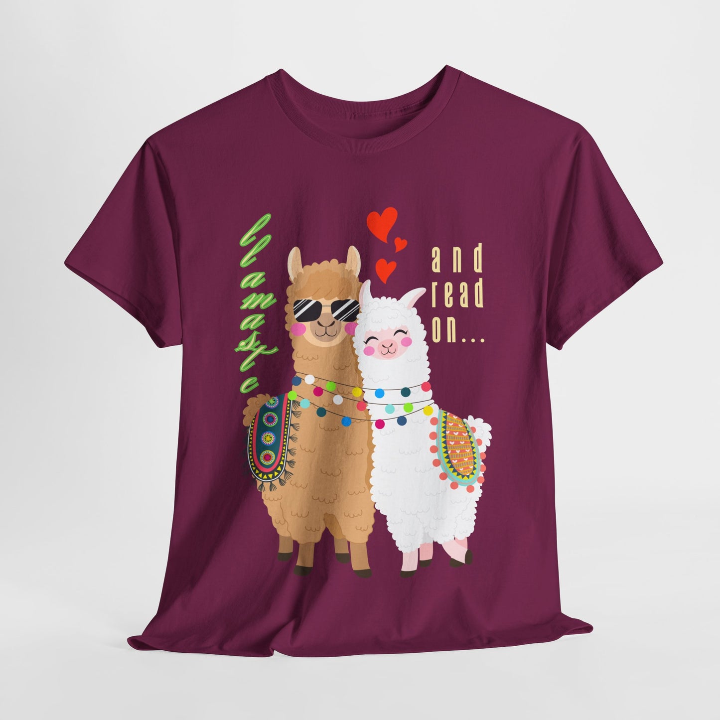 Teen/Adult Unisex – Llamaste & Read On Tee