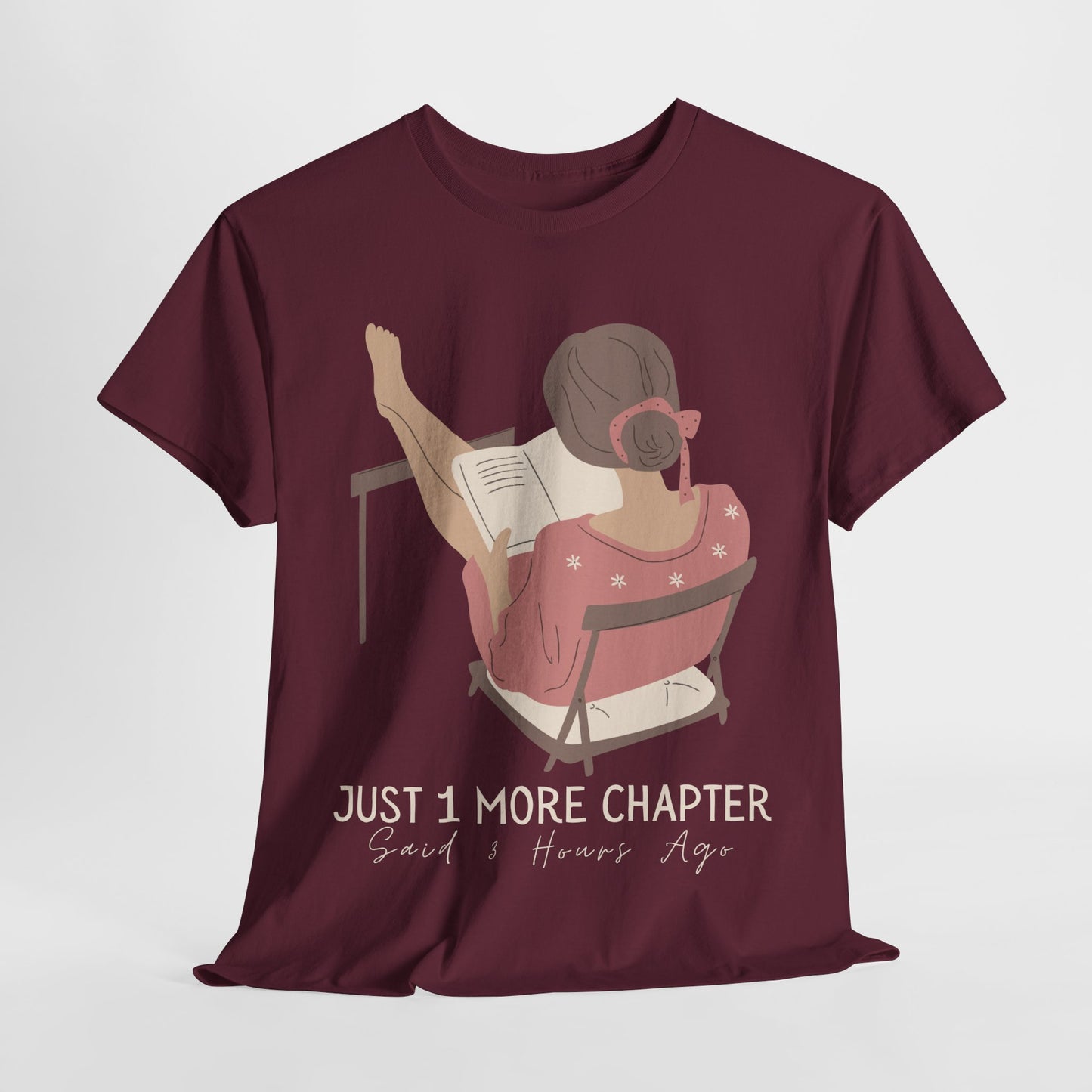 Teen/Adult Unisex Just One More Chapter Tee β Cozy Reader Edition