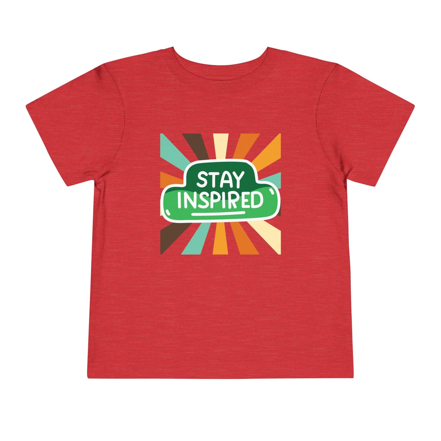 Toddler Stay Inspired Tee β Bold Retro Motivation for Little Dreamers