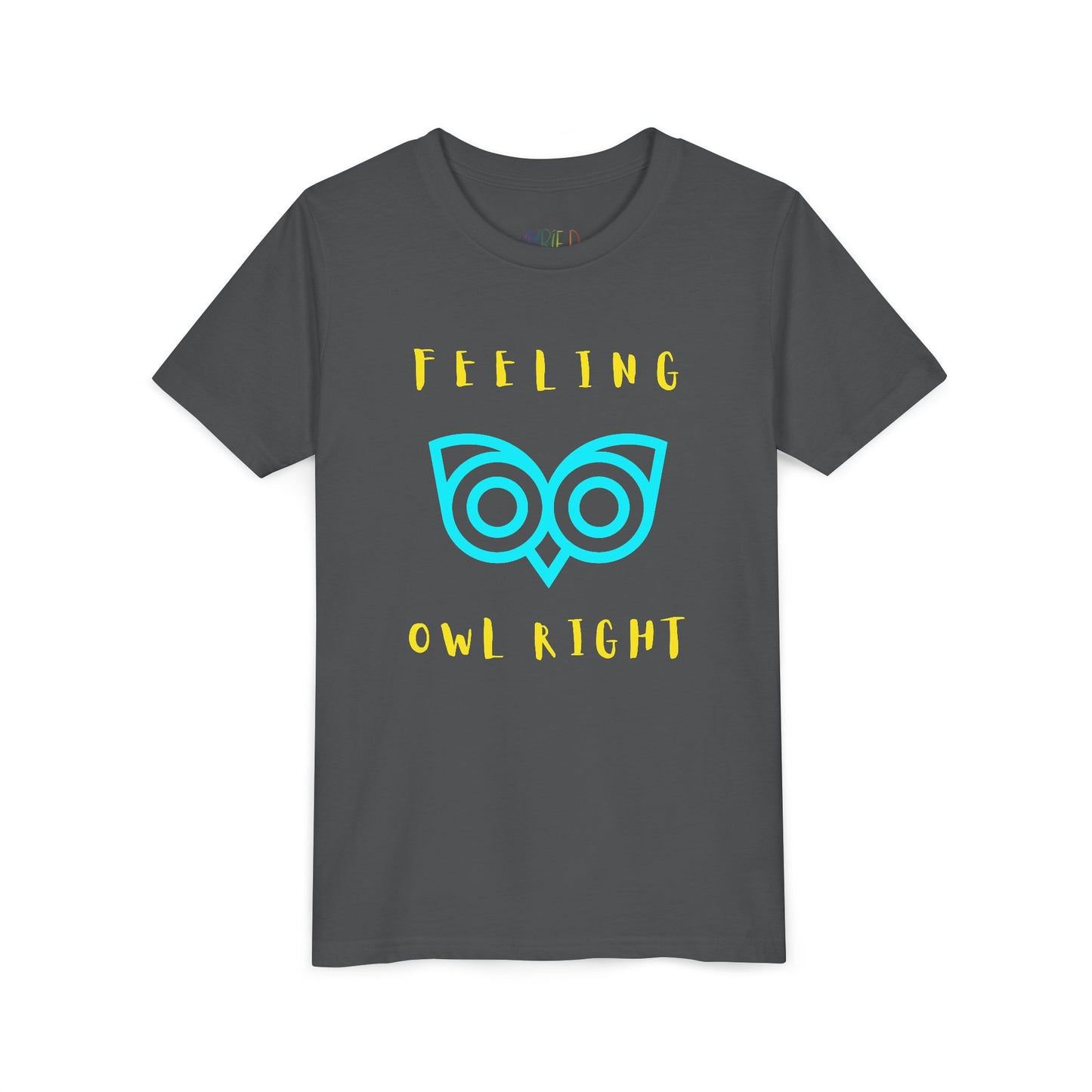 Youth Feeling Owl Right T-Shirt – Bold Graphic Tee with Playful Wordplay and Owl Design