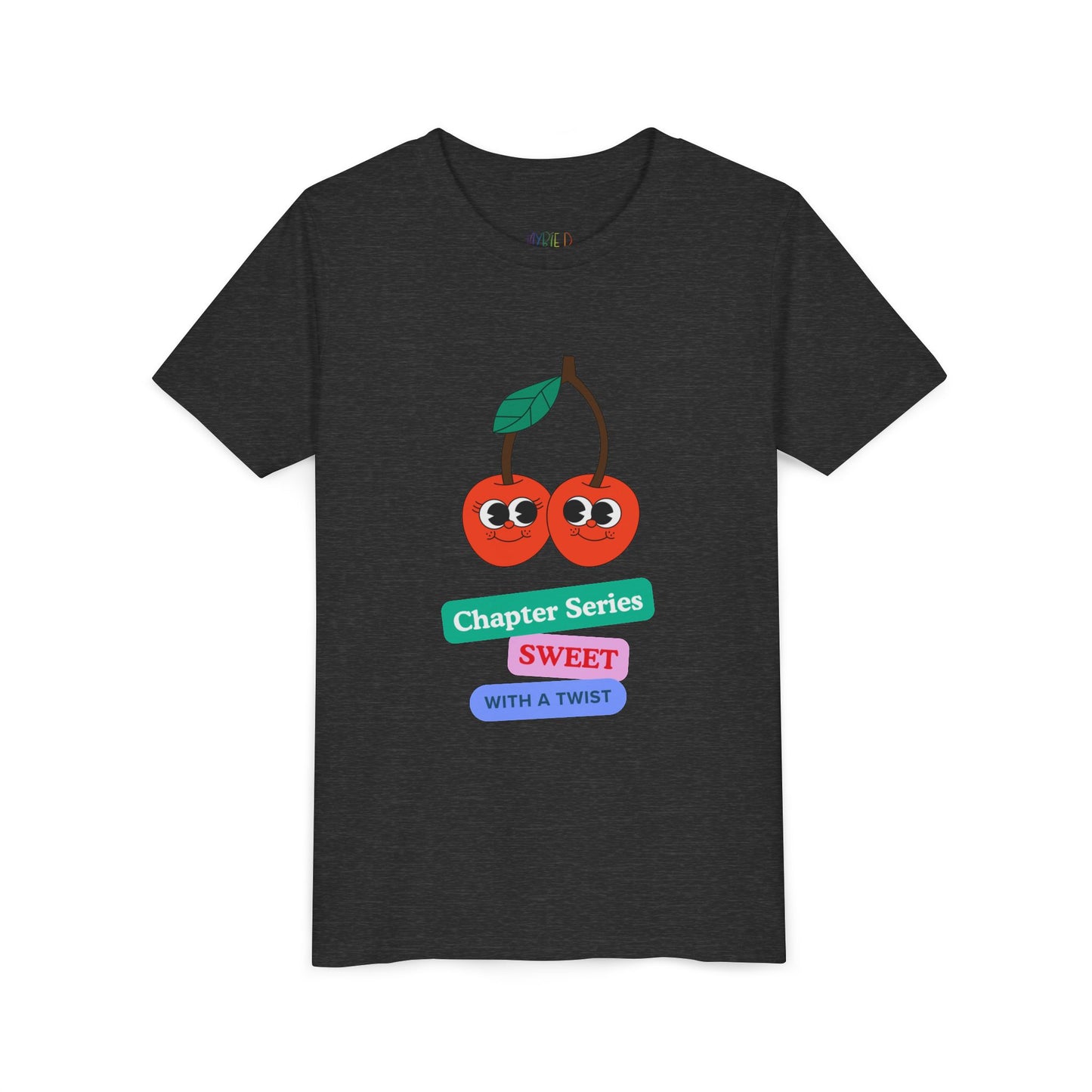 Youth Chapter Series Tee β Sweet With a Twist, Just Like Their Favorite Reads, A juicy pick for kids who love their books with flavor and fun!
