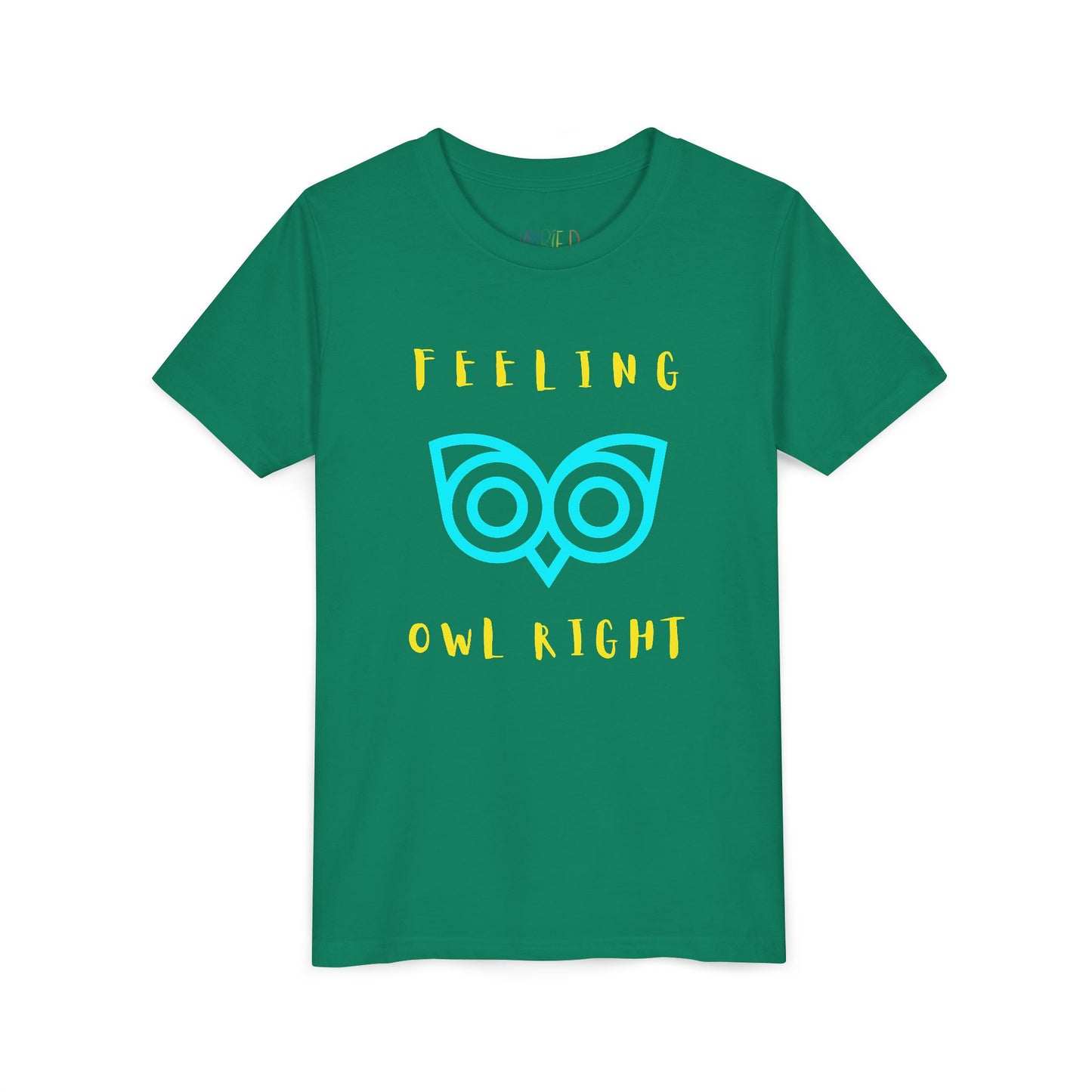 Youth Feeling Owl Right T-Shirt – Bold Graphic Tee with Playful Wordplay and Owl Design