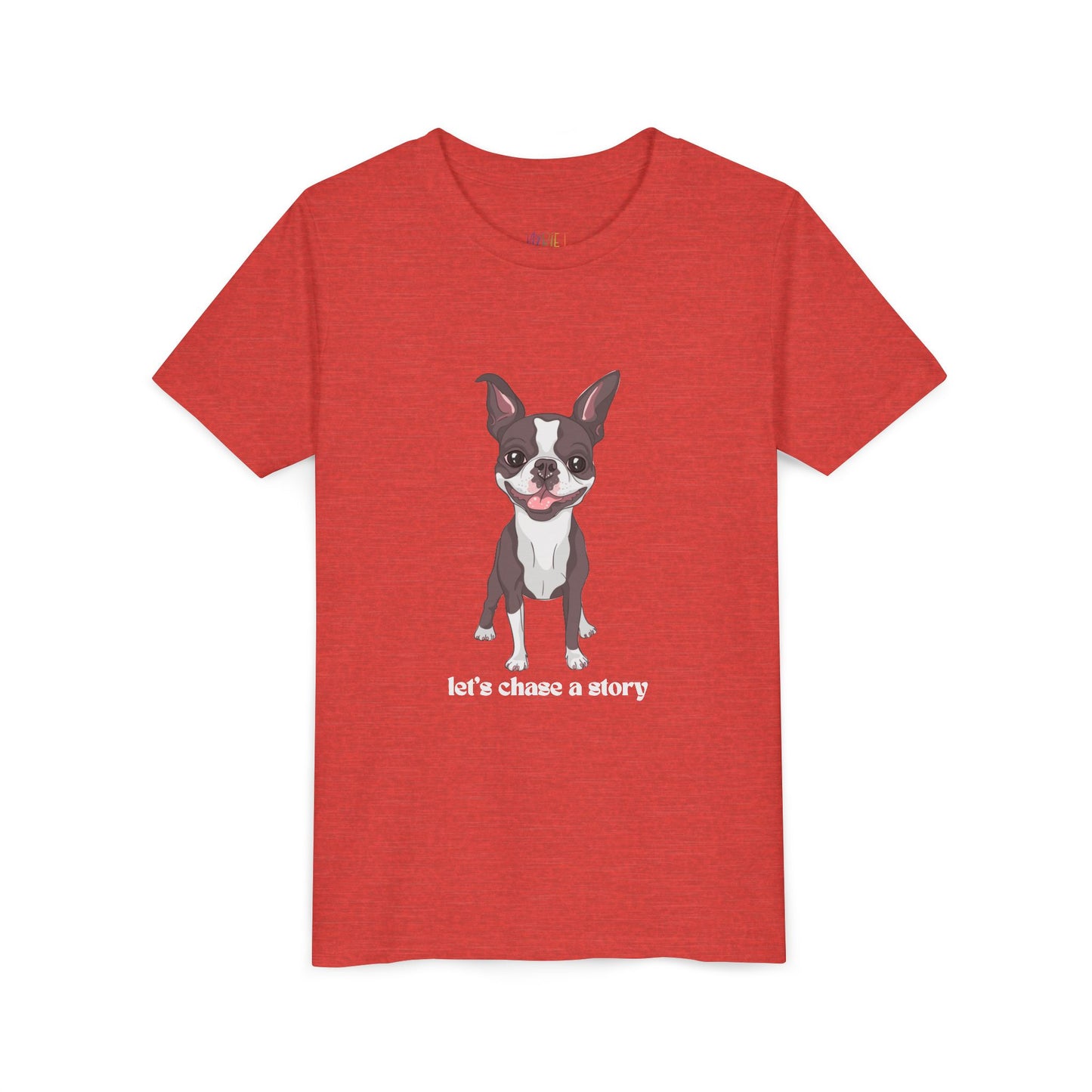 Youth Let’s Chase a Story T-Shirt – For Energetic Readers on the Go