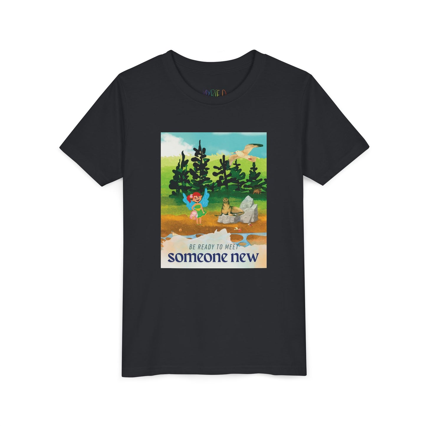 Youth Be Ready to Meet Someone New Tee – Fairy Forest Shirt for Curious Kids