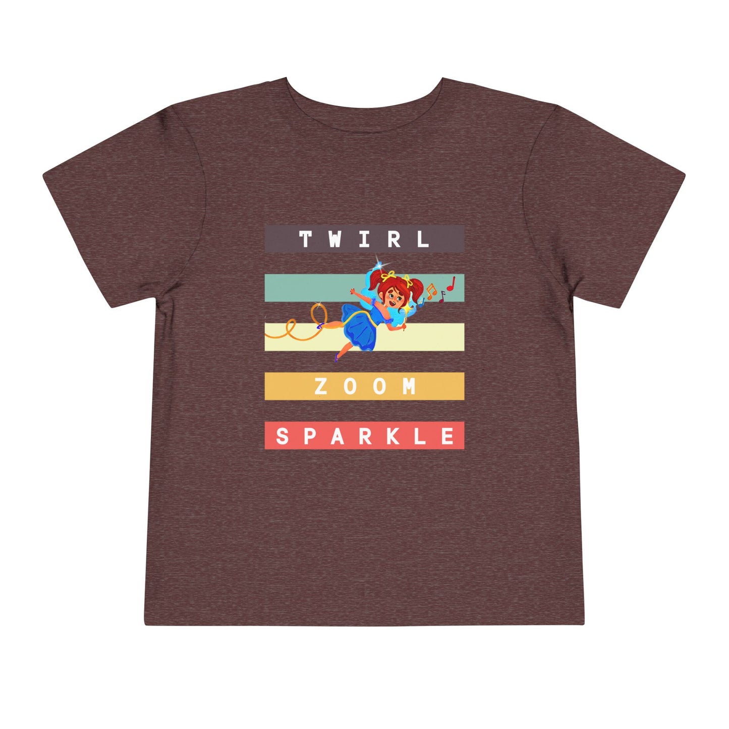 Toddler Twirl Zoom Sparkle Tee – Mei-Mei Movement Shirt for High-Energy Kids
