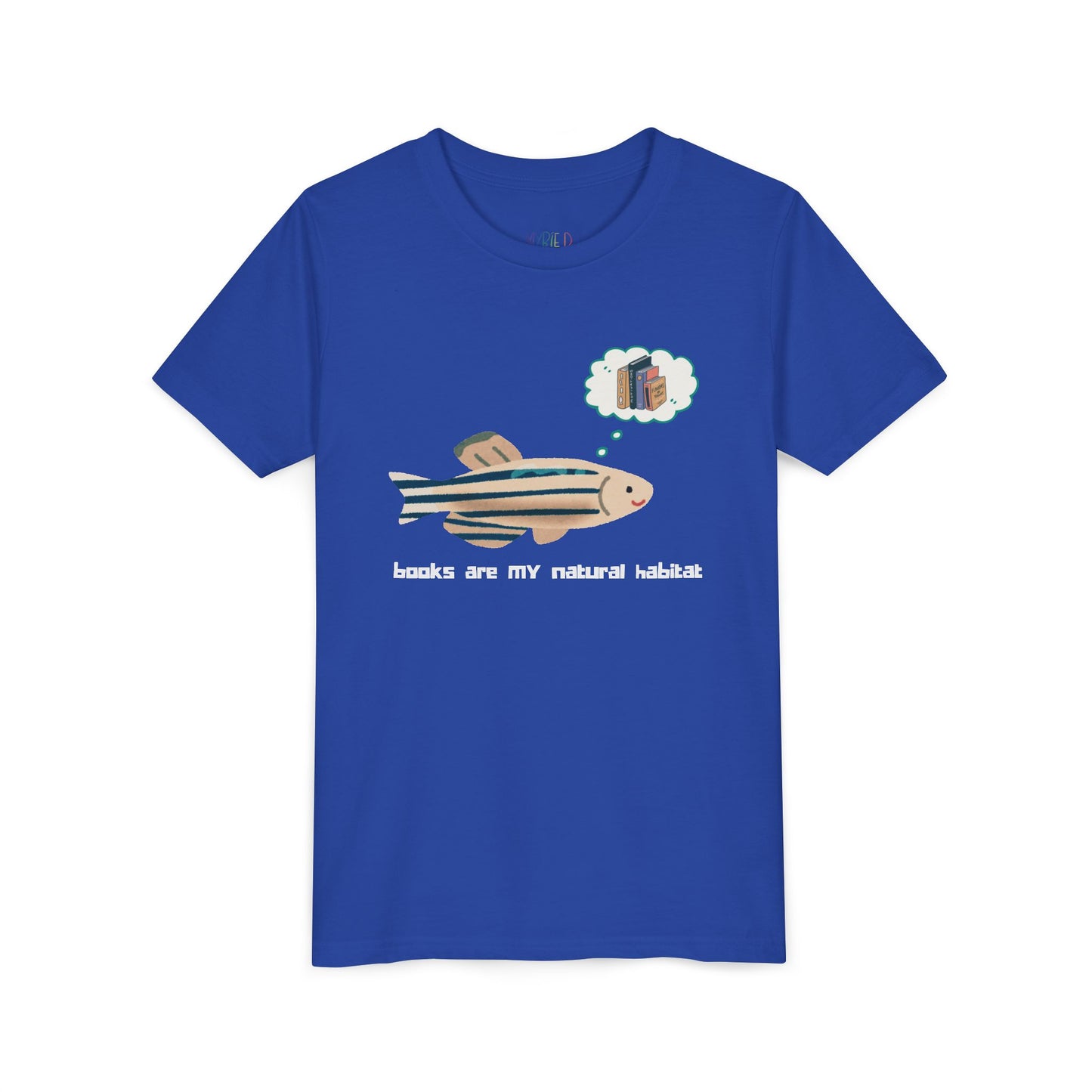 Youth Books Are My Natural Habitat Tee – Perfect for Young Bookworms, A playful design for deep-diving readers