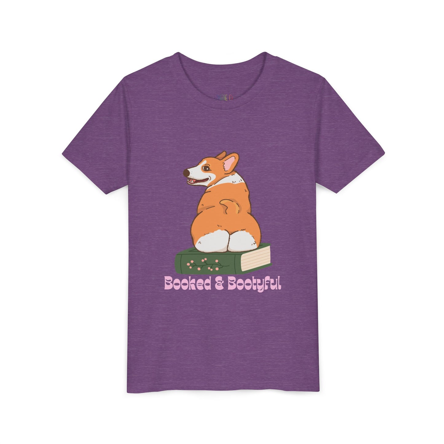 Youth Booked & Bootyful T-Shirt β For the Bold, Bookish, and Totally Paw-some