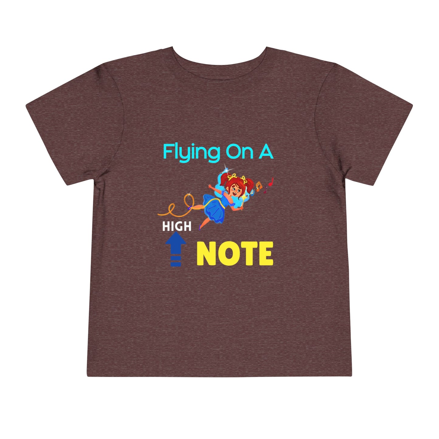 Toddler Flying on a High Note Tee โ Mei-Mei Music Shirt for Joyful Little Flyers