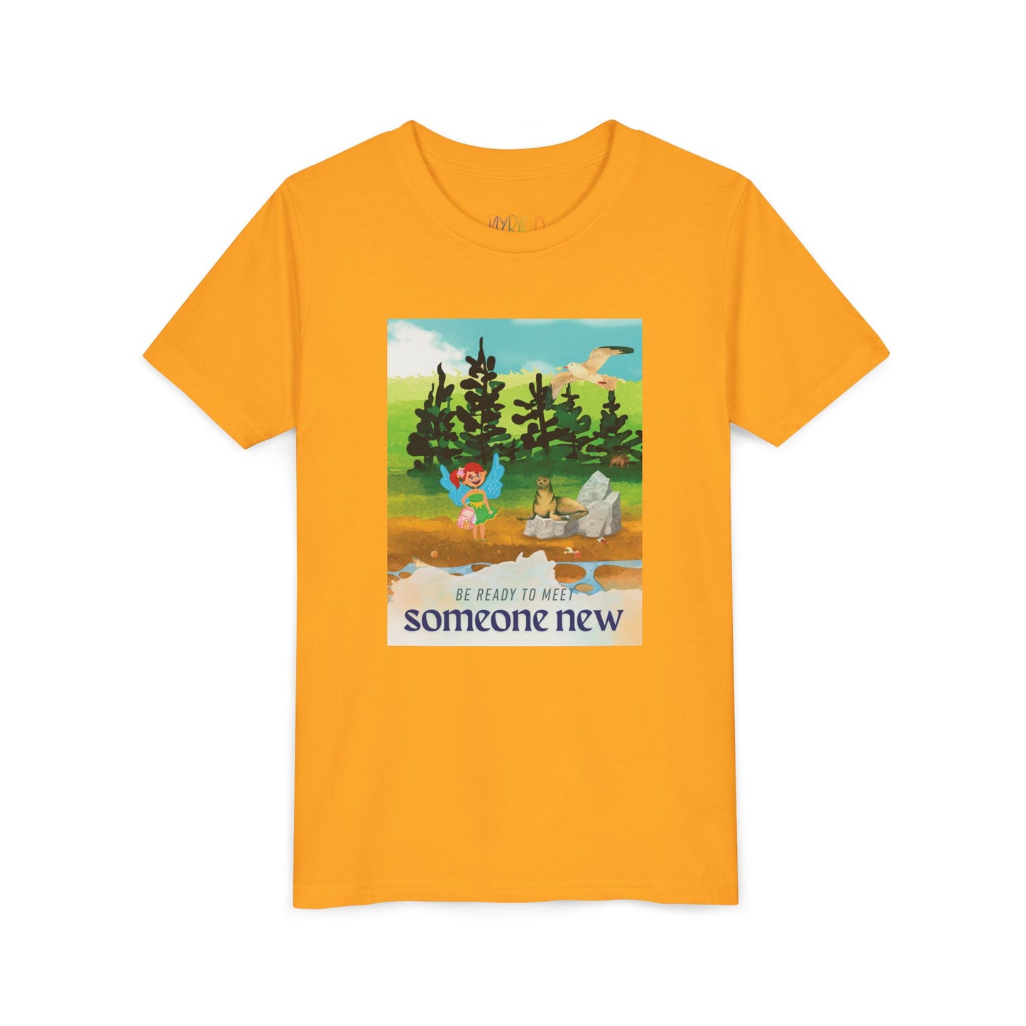 Youth Be Ready to Meet Someone New Tee – Fairy Forest Shirt for Curious Kids