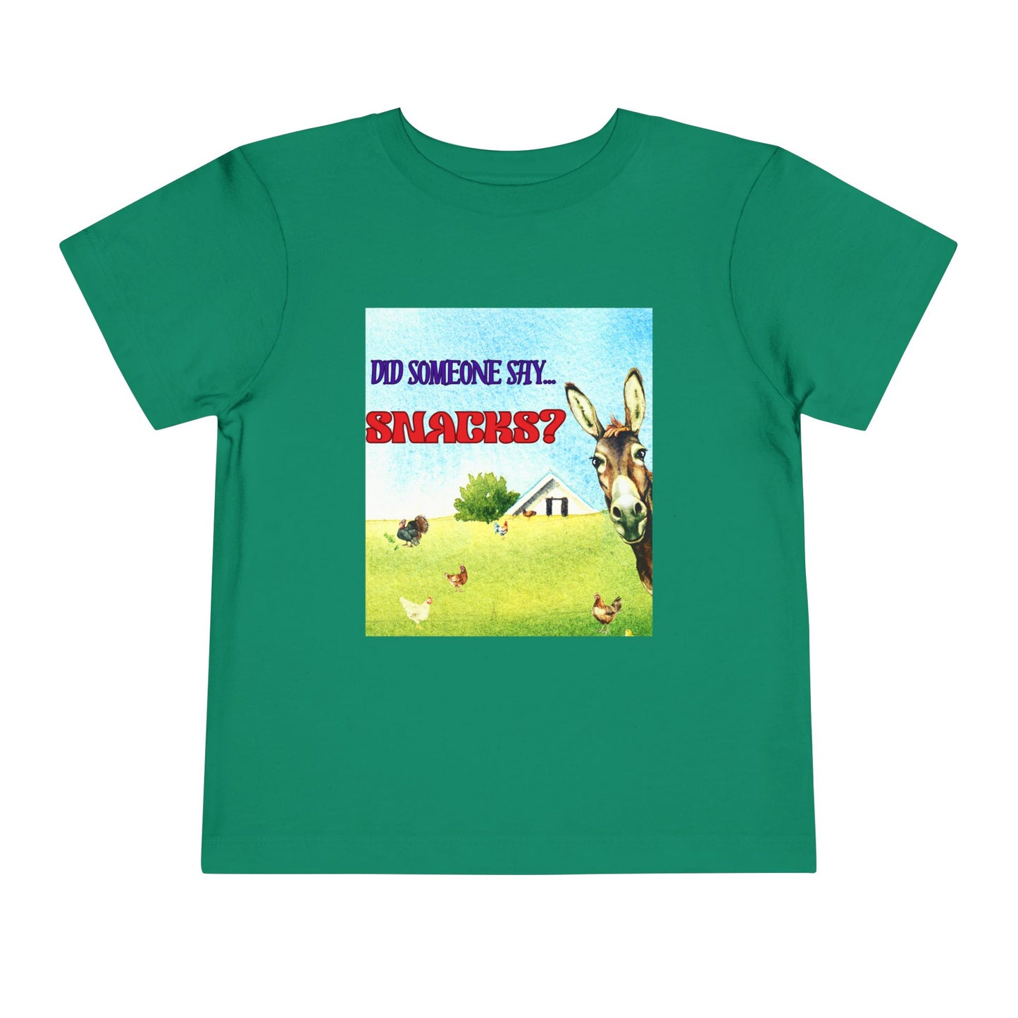 Toddler Did Someone Say Snacks? Tee β Donkey Dell Funny Shirt for Little Snack Lovers