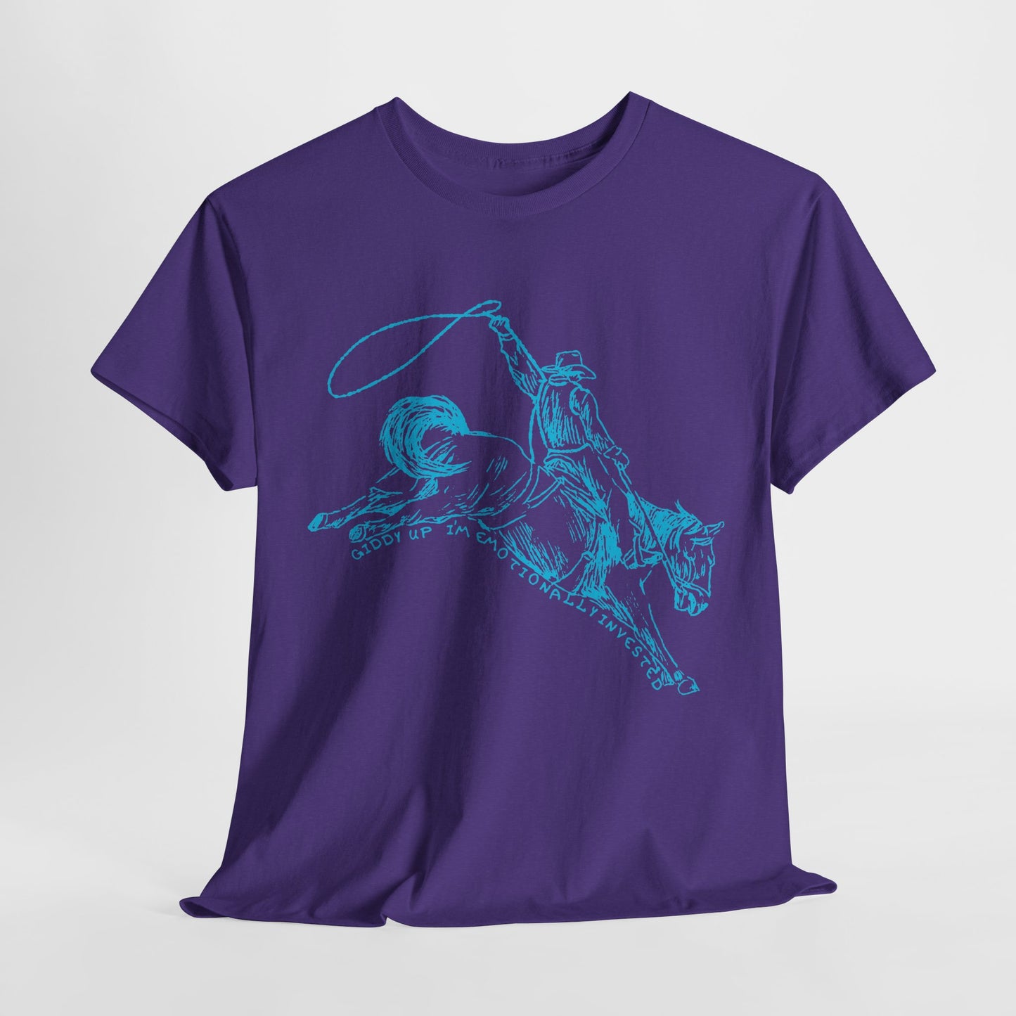Teen/Adult Unisex Giddy Up Tee – I'm Emotionally Invested