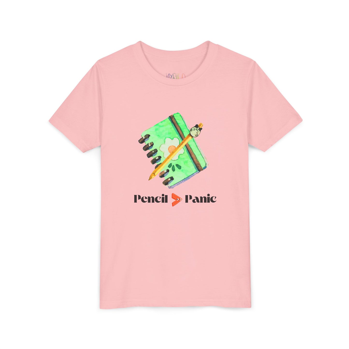 Youth Pencil Beats Panic Tee – Empower Young Writers with Confidence & Creativity