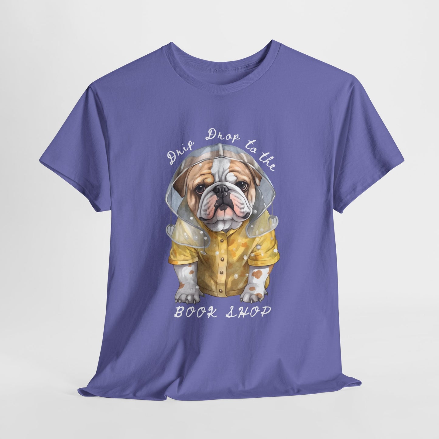 Teen/Adult Unisex Drip Drop to the Book Shop Tee – Puddle-Proof & Page-Ready