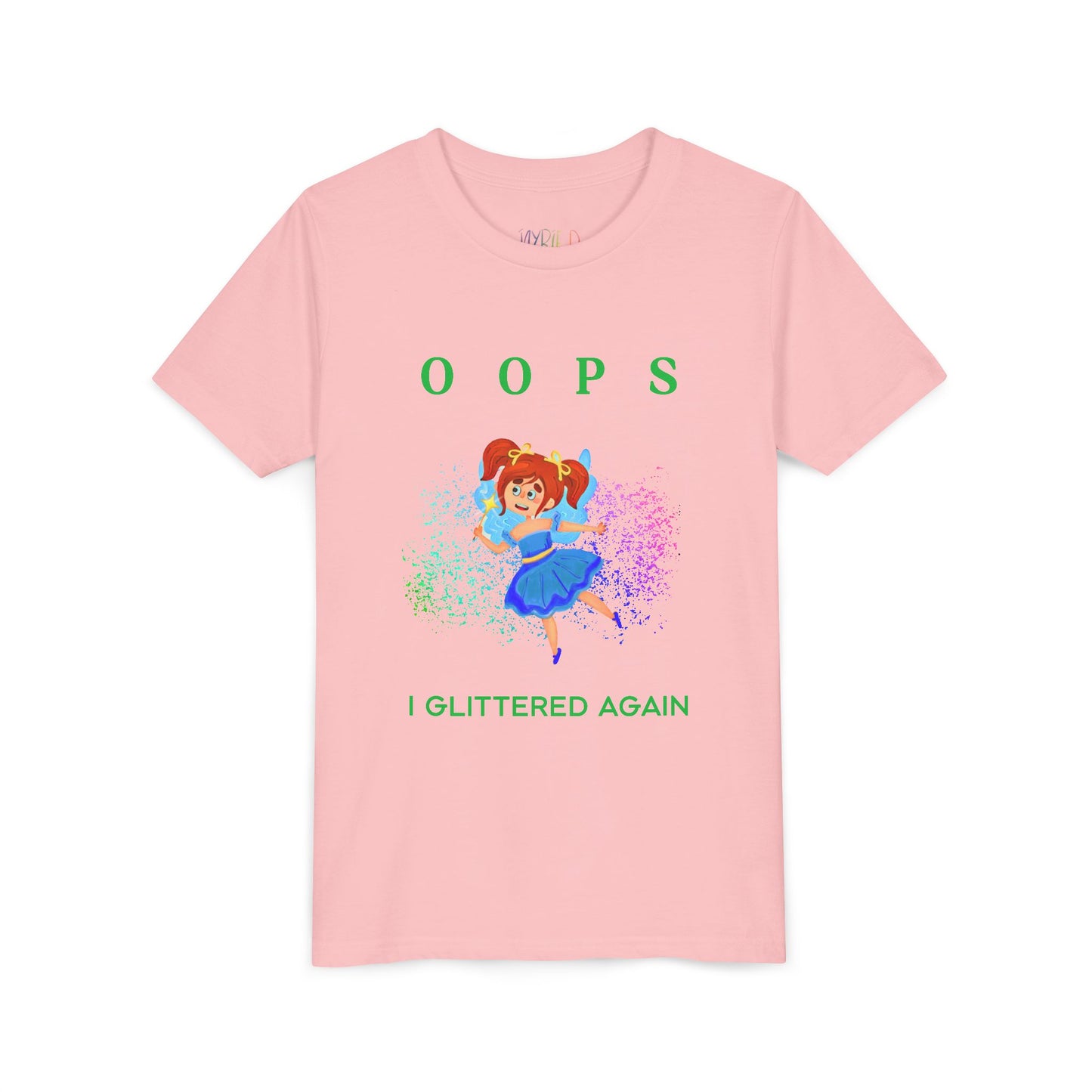 Youth Oops I Glittered Again Tee – Sparkle Happens!