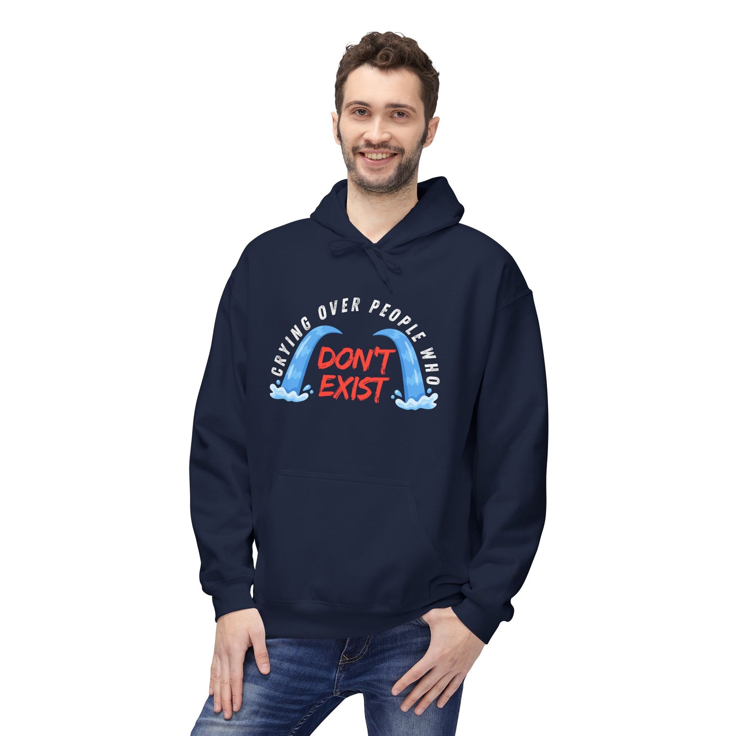 Teen/Adult Unisex Crying Over People Who Don’t Exist Hoodie