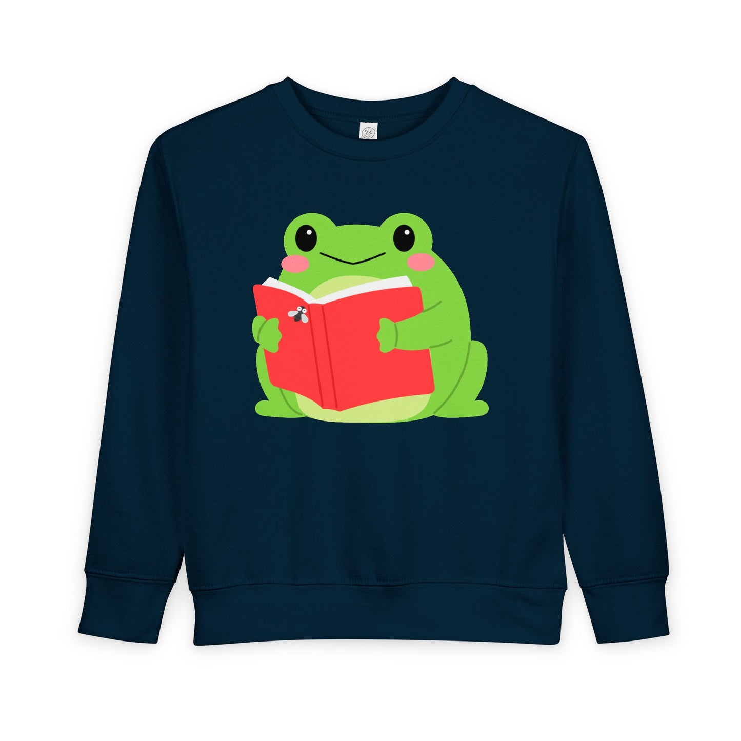 Toddler Book Frog Sweatshirt – Cute Reading Time Crewneck for Kids