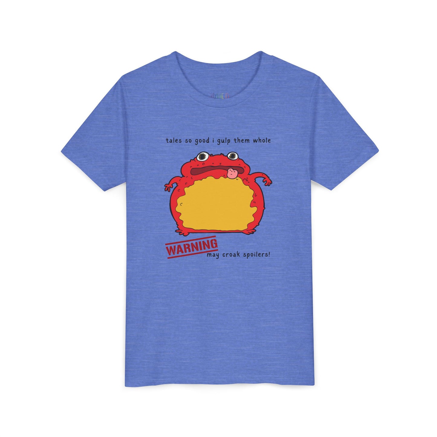 Youth Spoiler Croaker T-Shirt – Devourer of Books, Occasional Plot Slipper