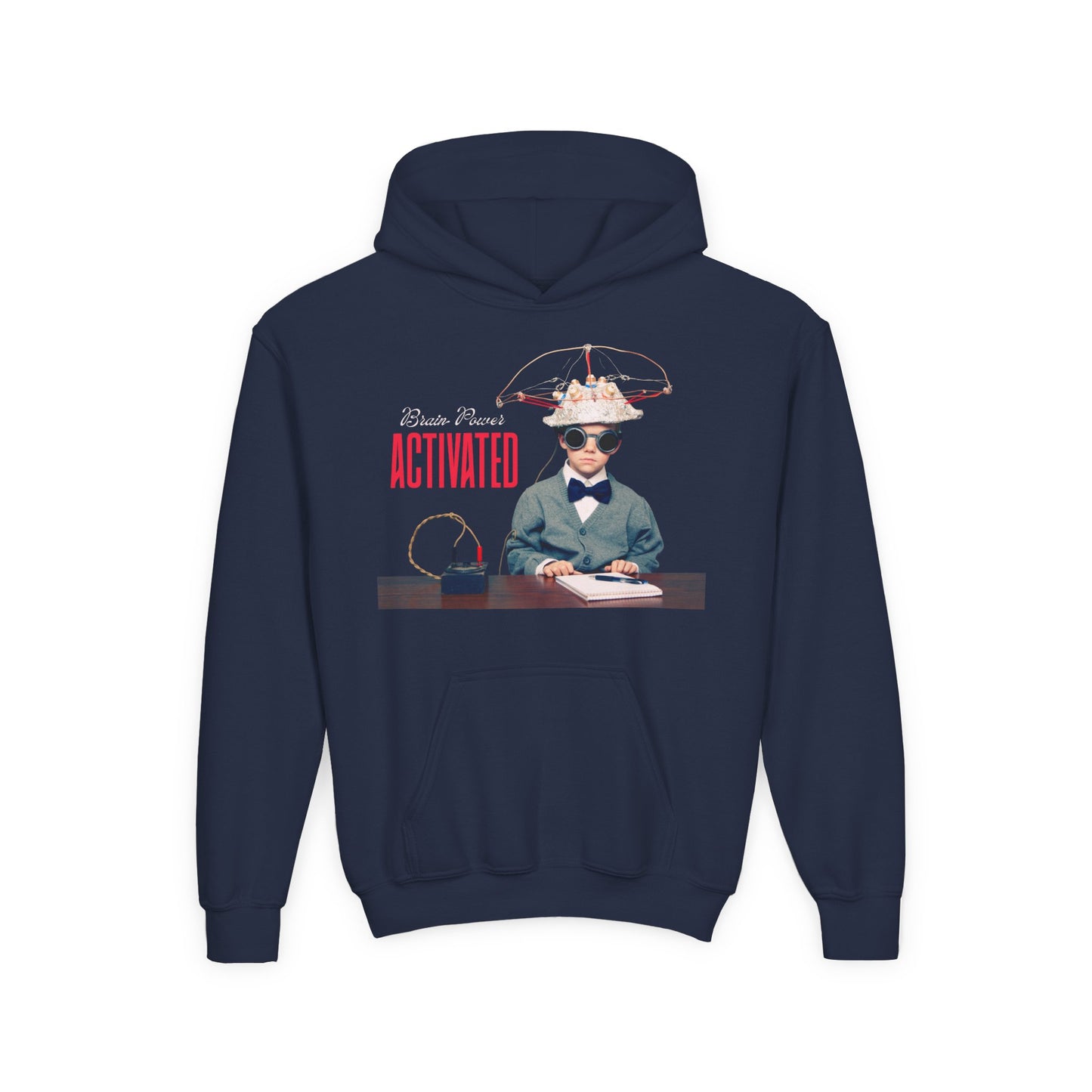 Youth Brain Power Activated Hoodie β Genius Mode: On!