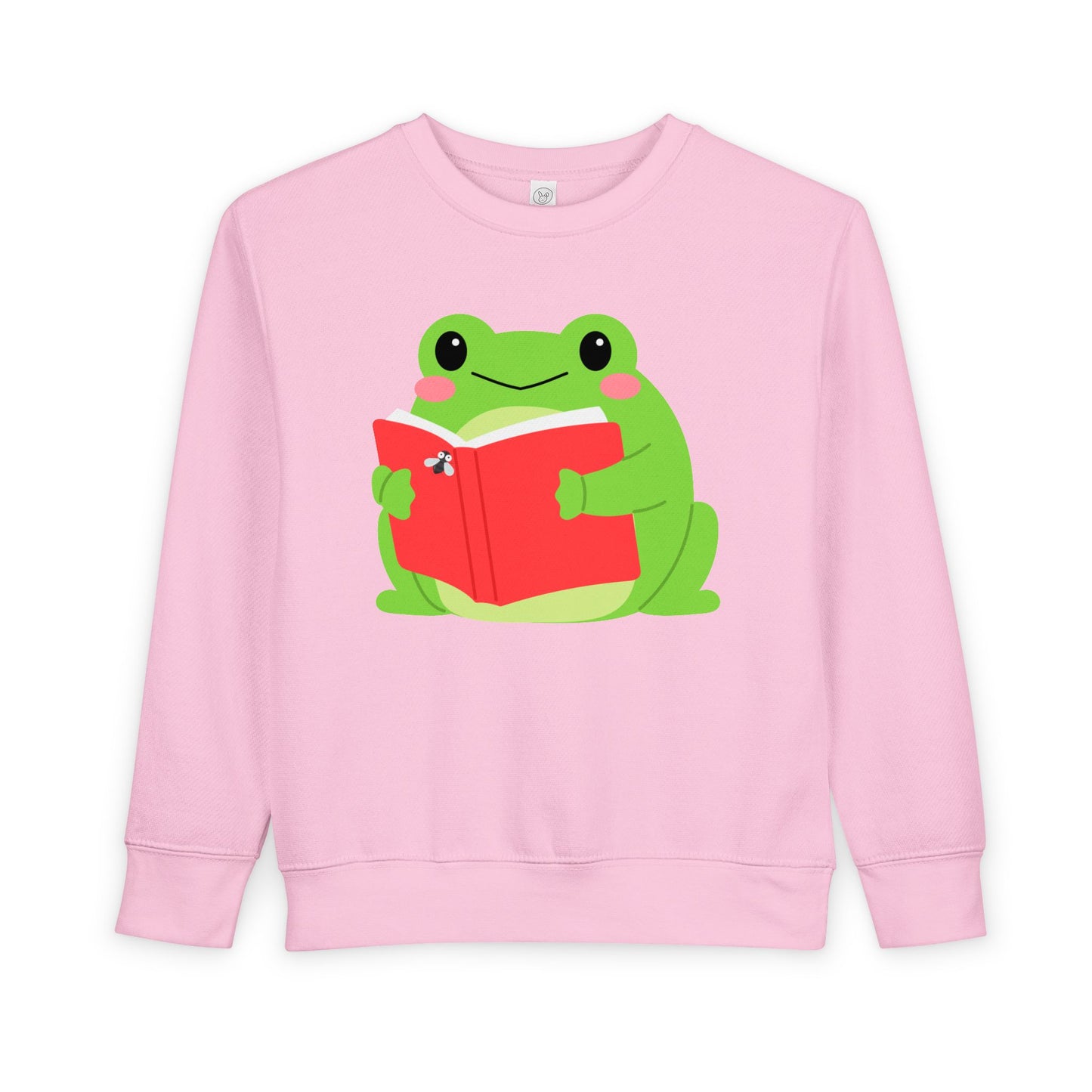 Toddler Book Frog Sweatshirt – Cute Reading Time Crewneck for Kids