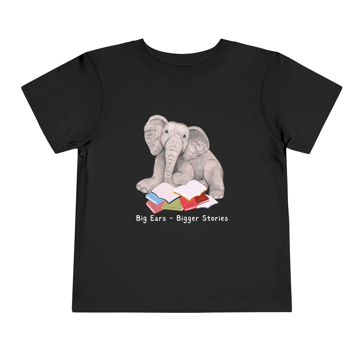 Toddler Big Ears, Bigger Stories Tee β Sweet Gift for Bookish Animal Lovers