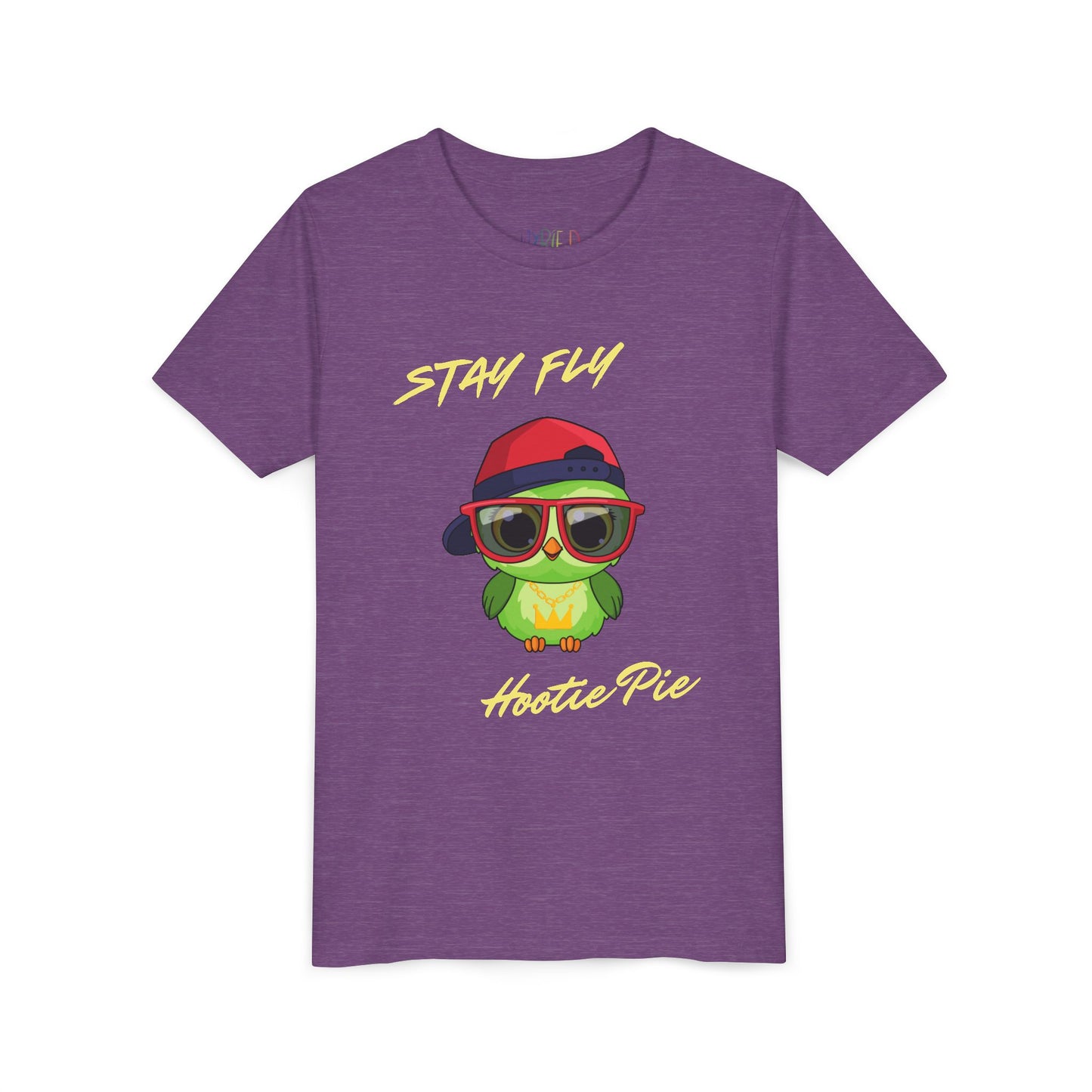 Youth Stay Fly Hootie Pie Tee – Funny Owl Shirt for Cool Kids, Retro Streetwear Style