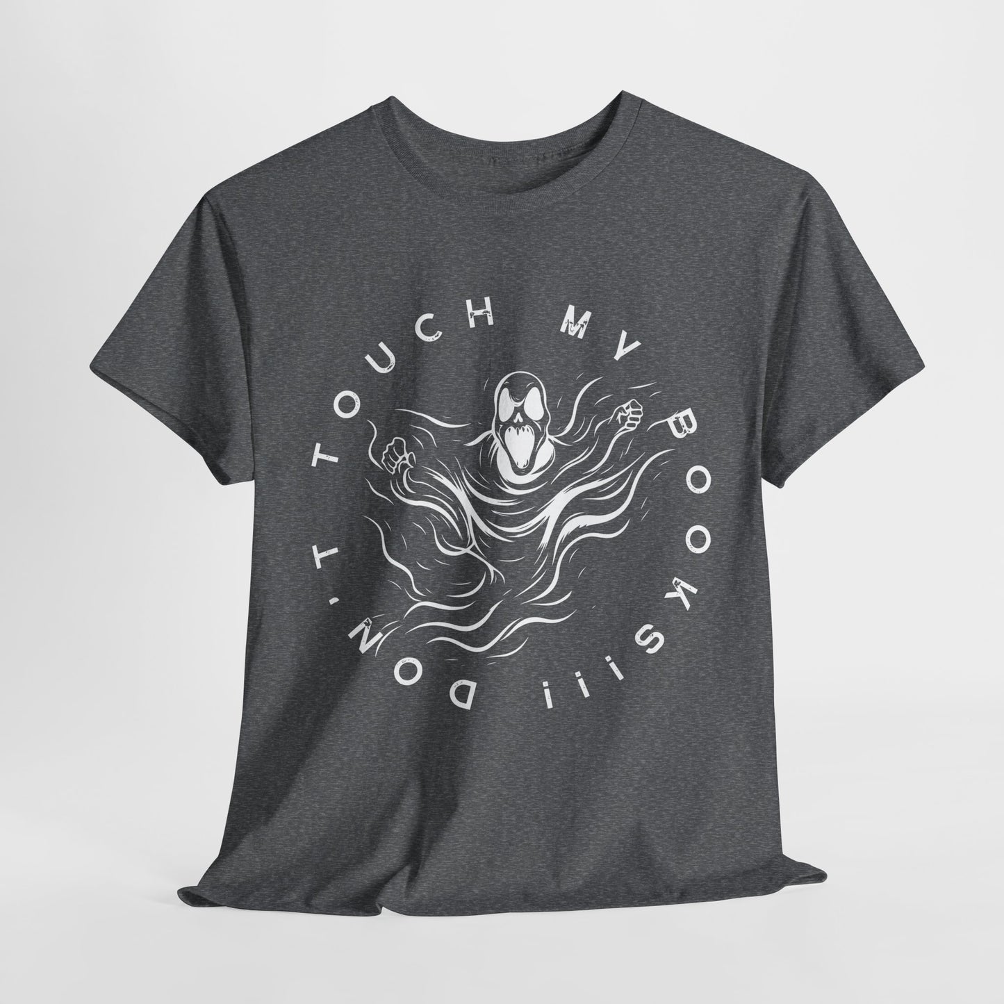 Teen/Adult Unisex Don’t Touch My Books T-Shirt – Horror Reader Graphic Tee