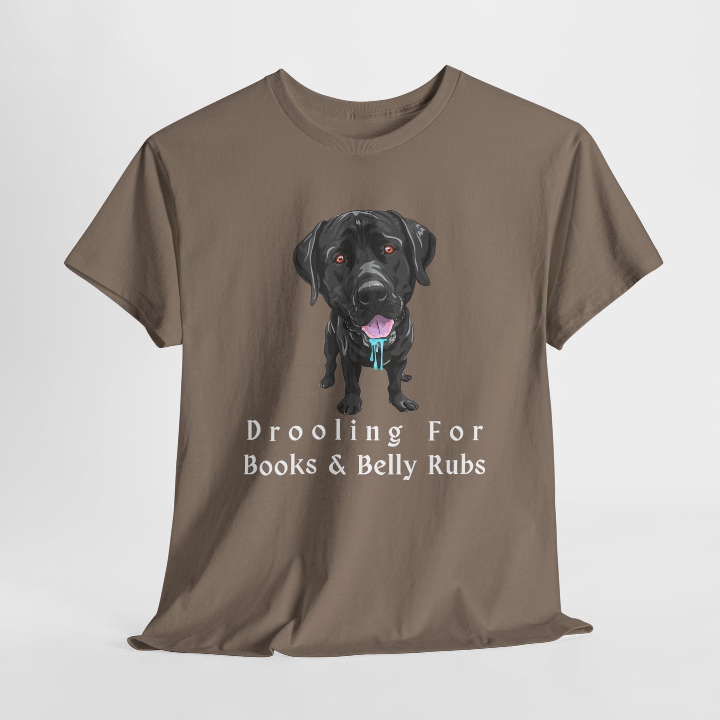 Teen/Adult Unisex Books & Belly Rubs Tee – Dog-Approved and Reader-Ready