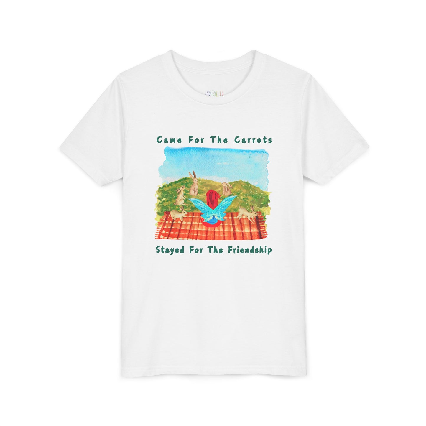Youth Came for the Carrots, Stayed for the Friendship Tee – Snack Together, Stick Together