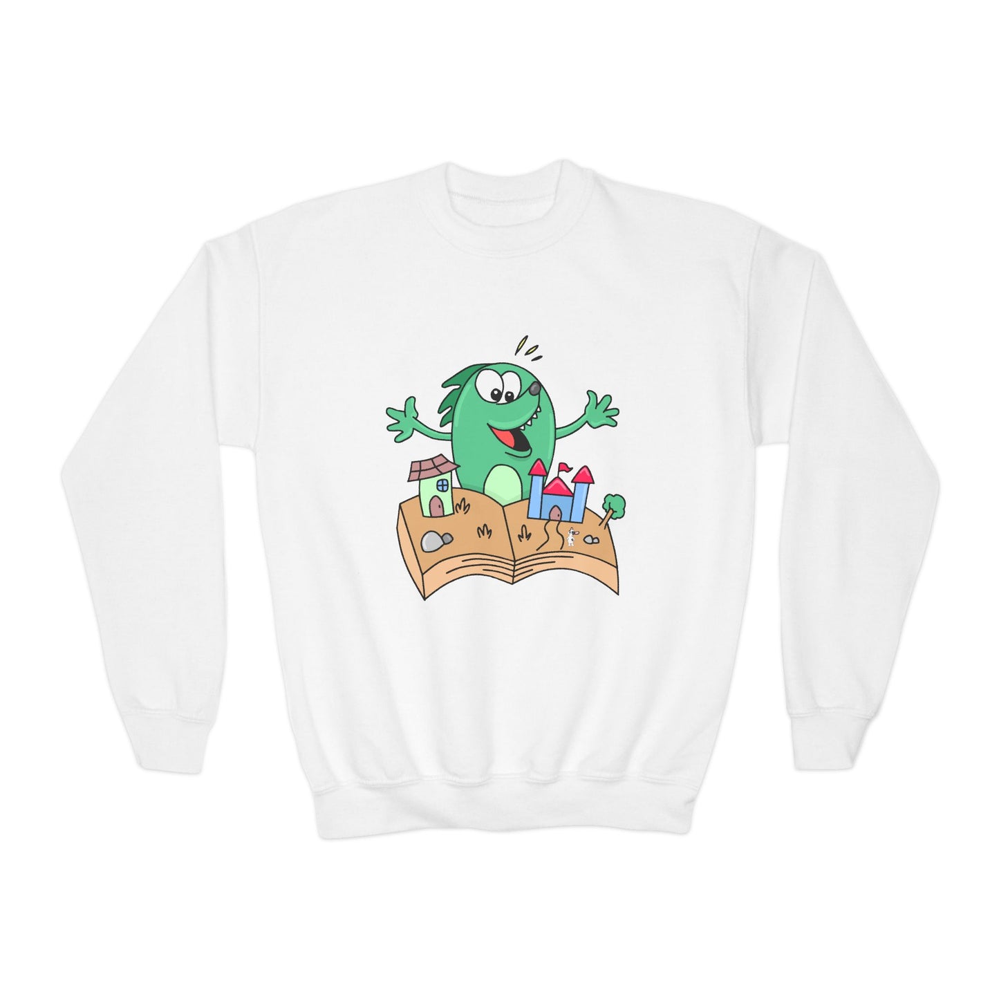 Youth Story Monster Sweatshirt β Big Imagination, Bigger Fun!
