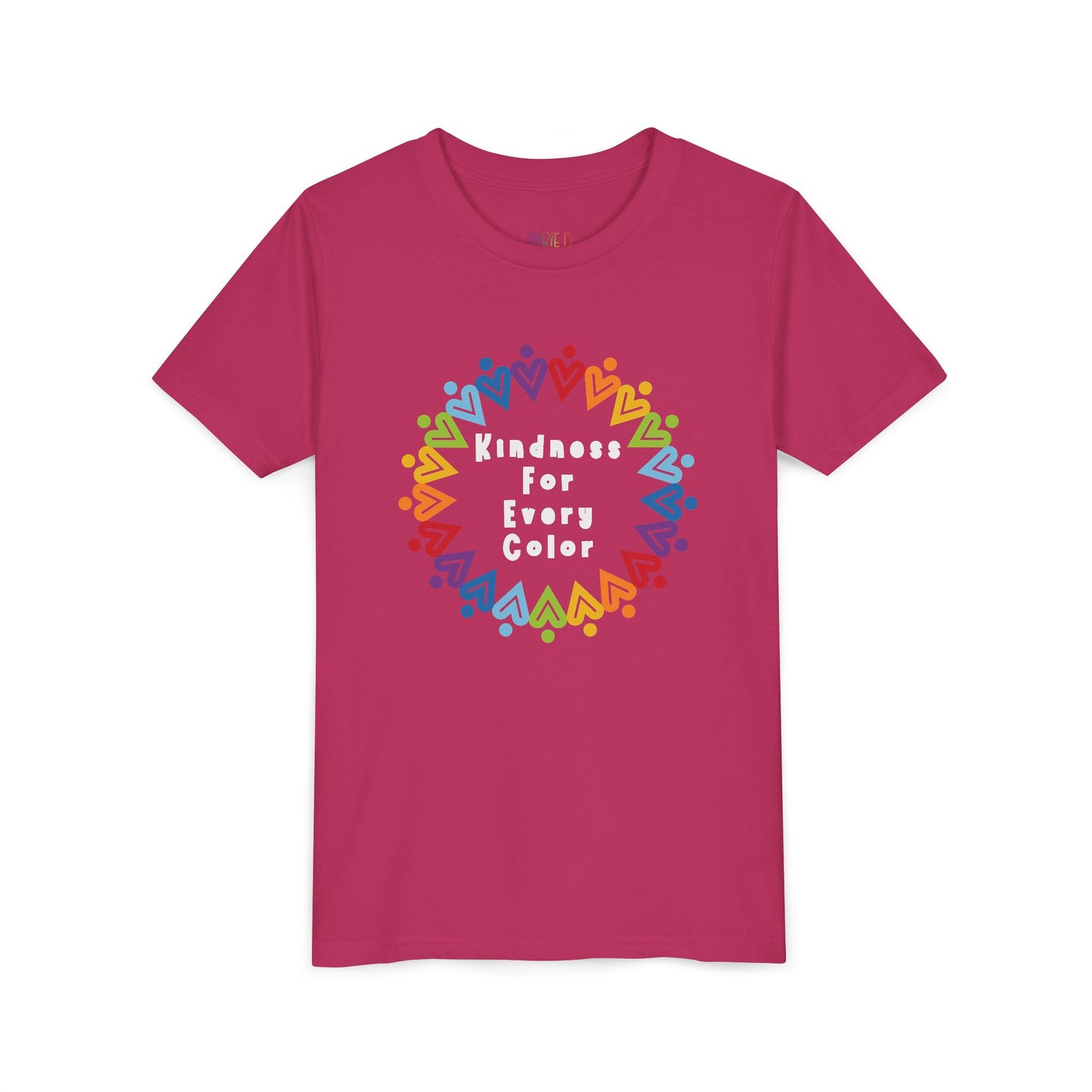 Youth Kindness For Every Color Tee – Celebrate What Makes Us Shine