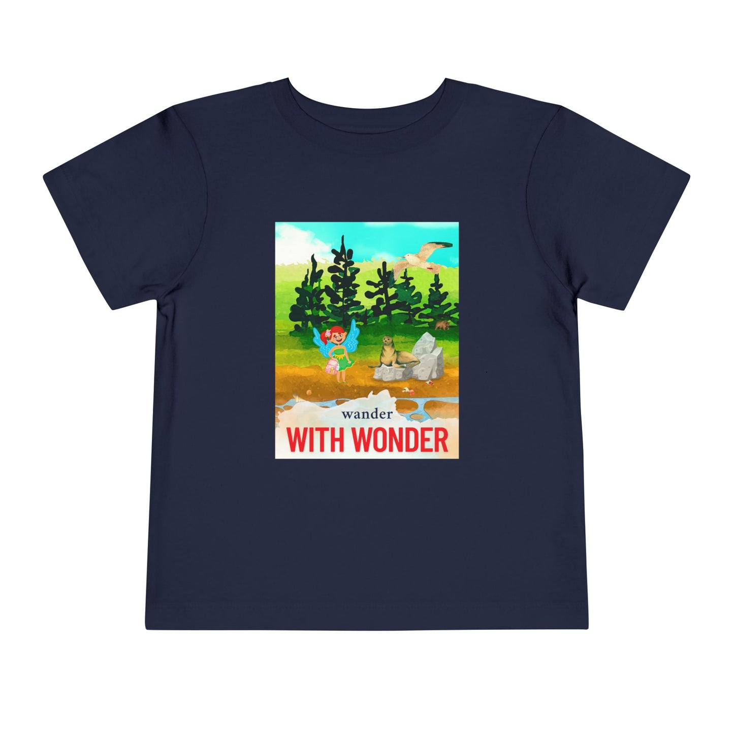 Toddler Wander With Wonder Tee β Mei-Mei Nature Adventure Shirt for Curious Hearts