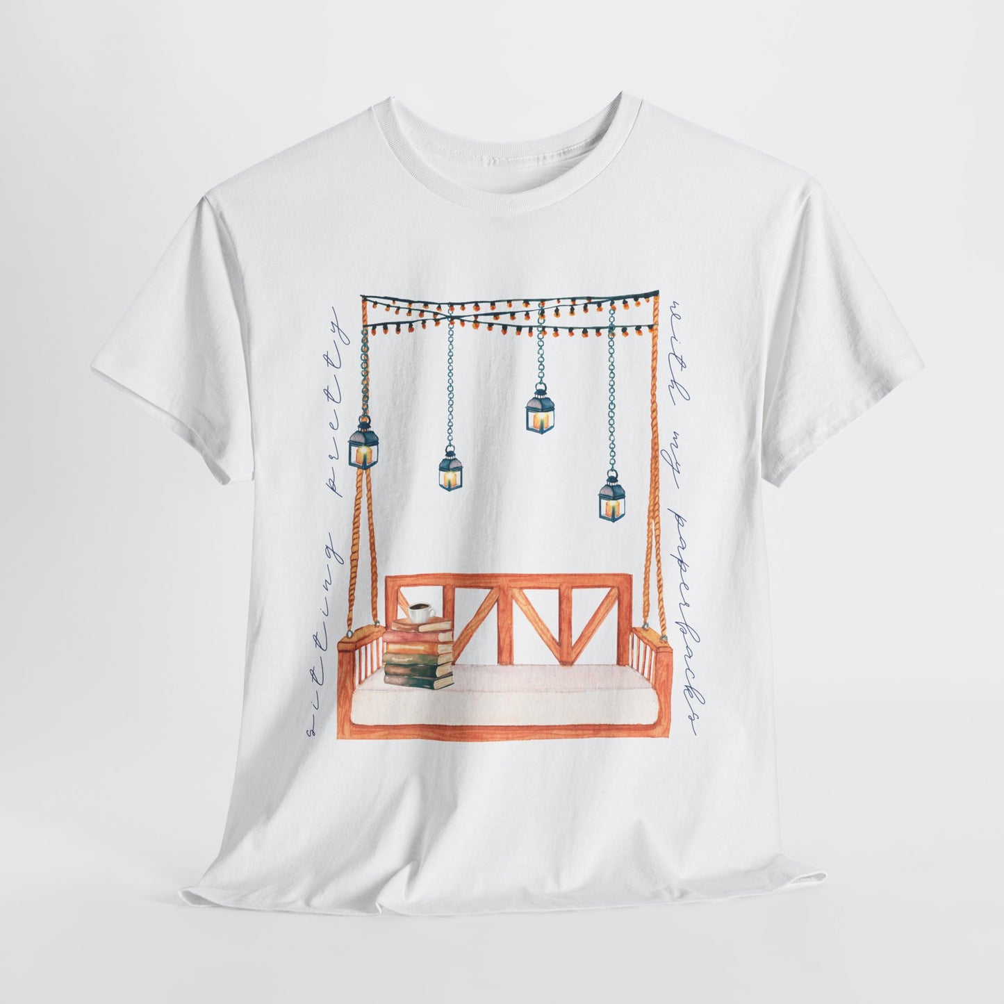 Teen/Adult Unisex Tee β Sitting Pretty With My Paperbacks